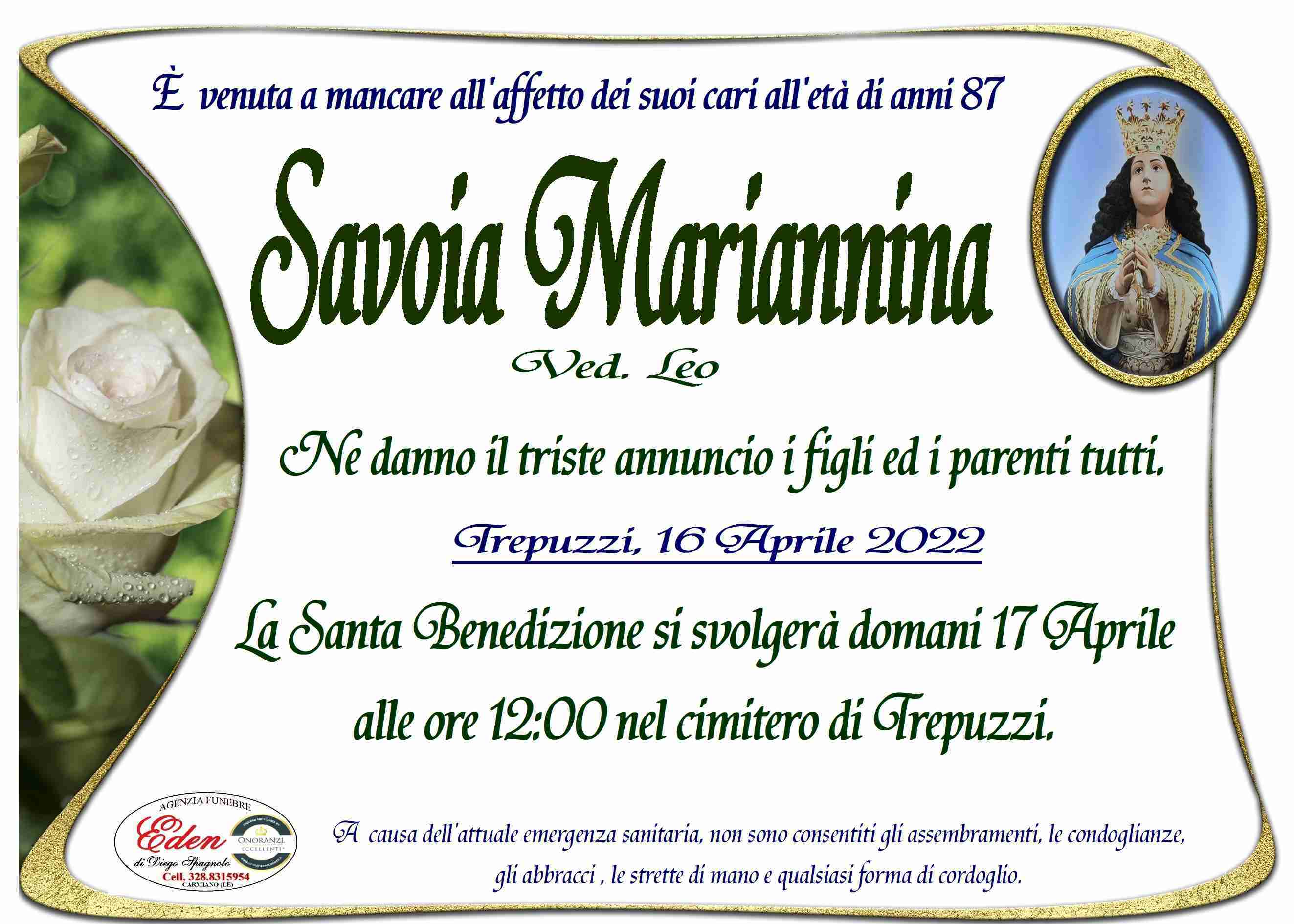 Mariannina Savoia