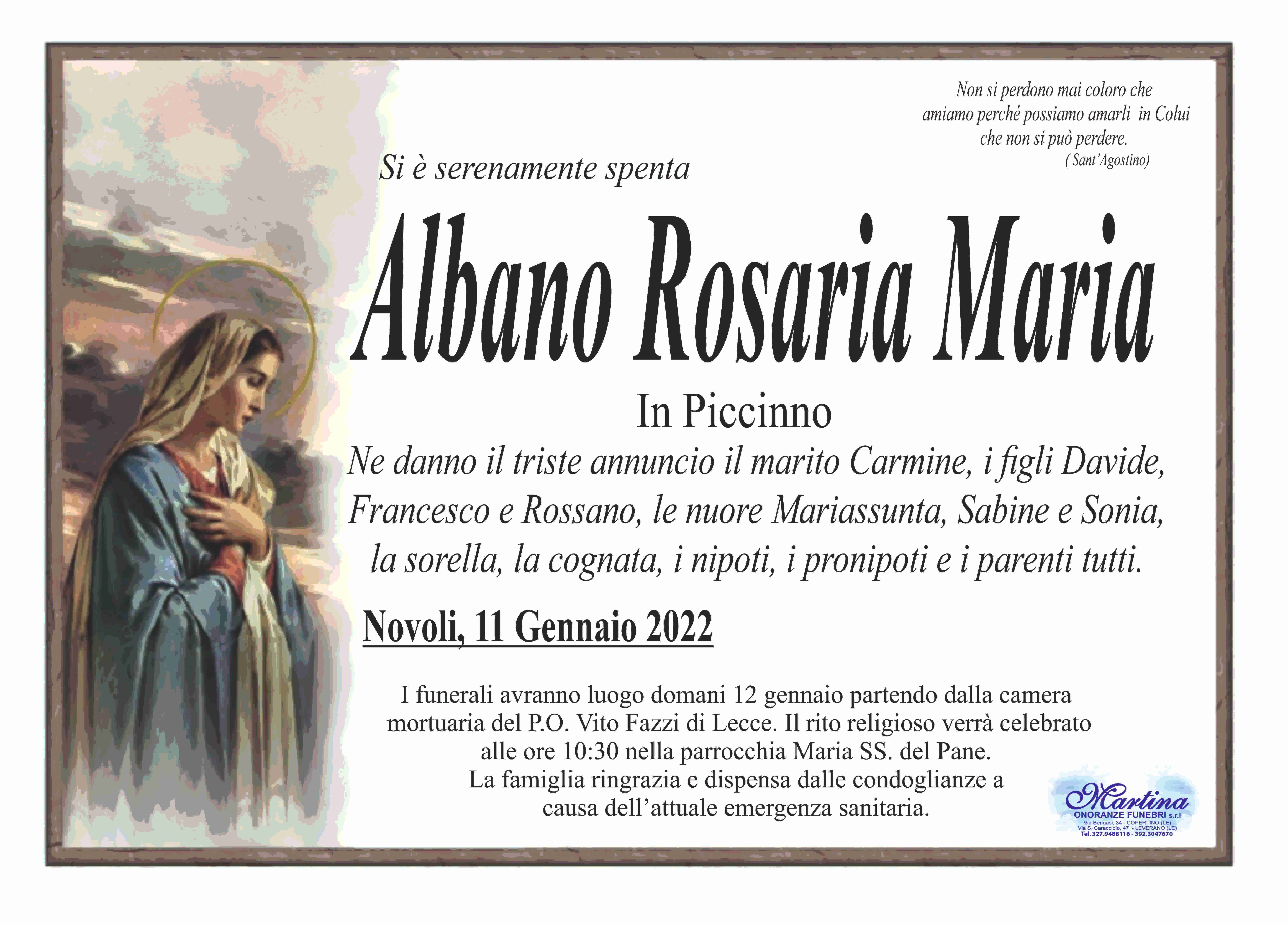 Rosaria Maria Albano