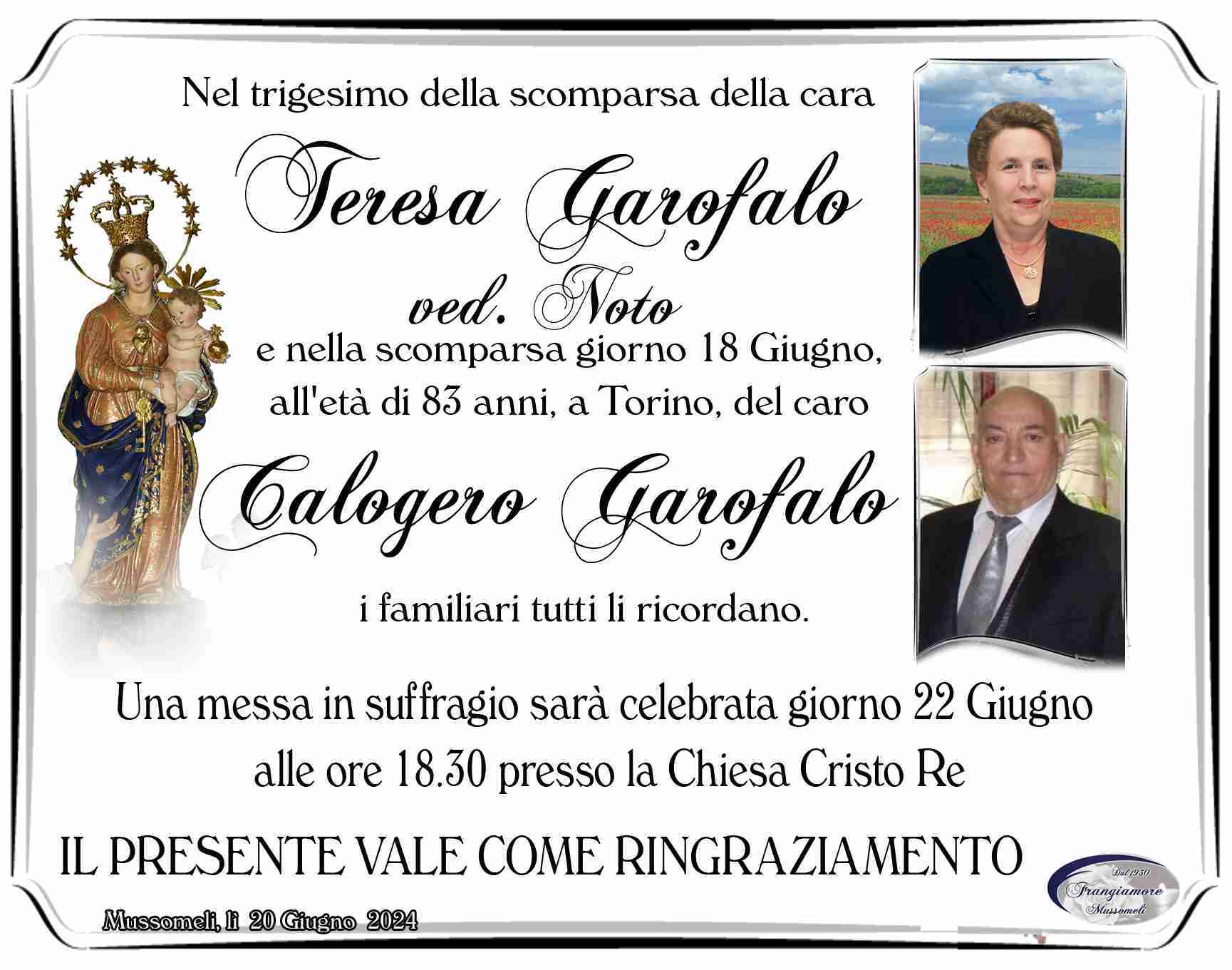 Calogero e Teresa Garofalo