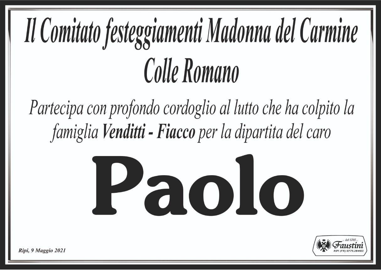 Il Comitato Festeggiamenti Madonna del Carmine - Colle Romano