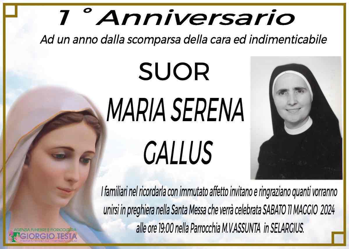 Suor Maria Serena Gallus