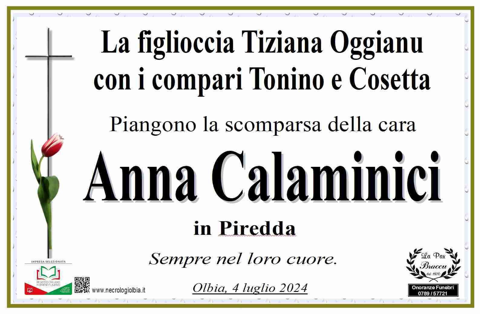 Anna Calaminici in Piredda