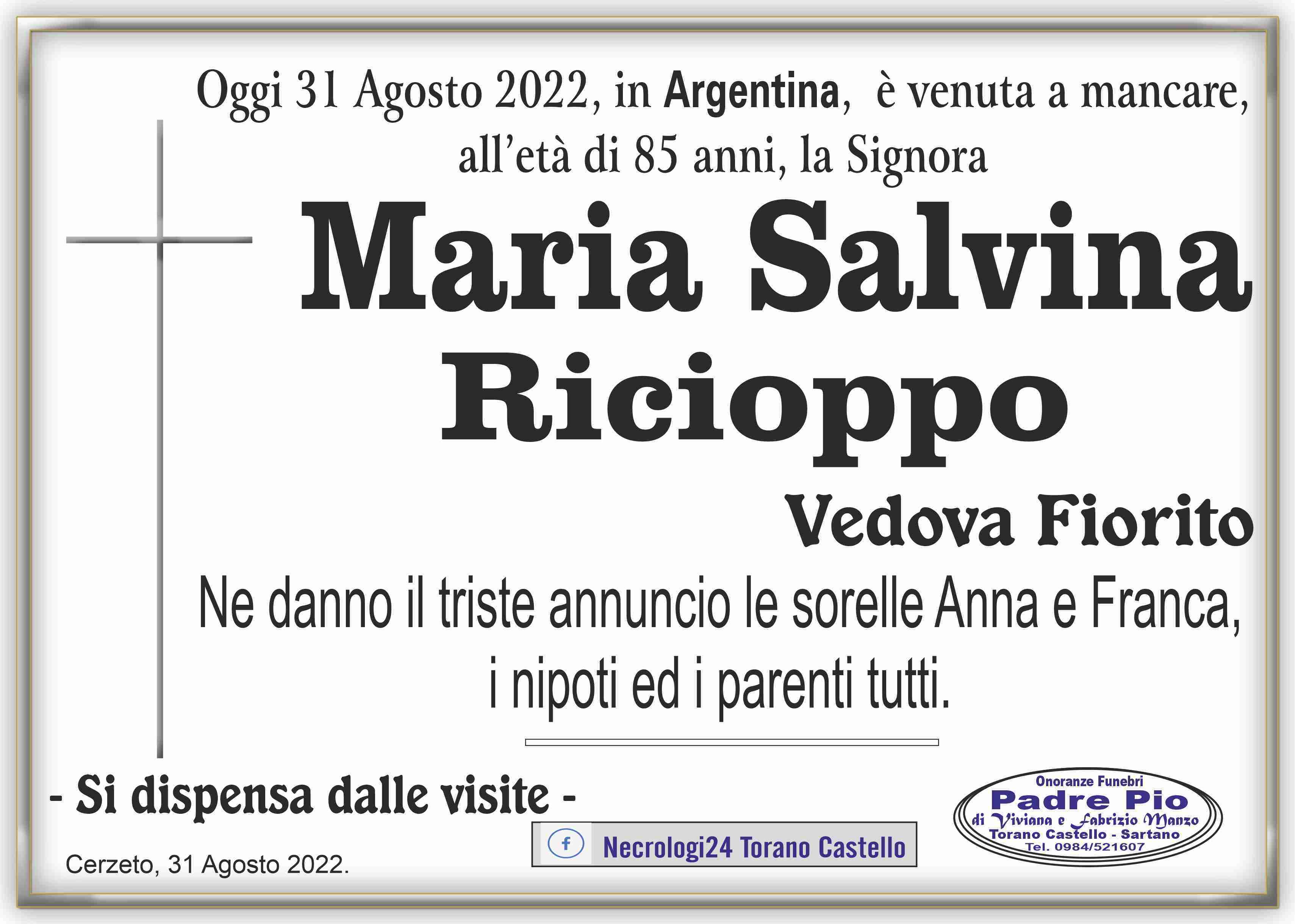 Maria Salvina Ricioppo