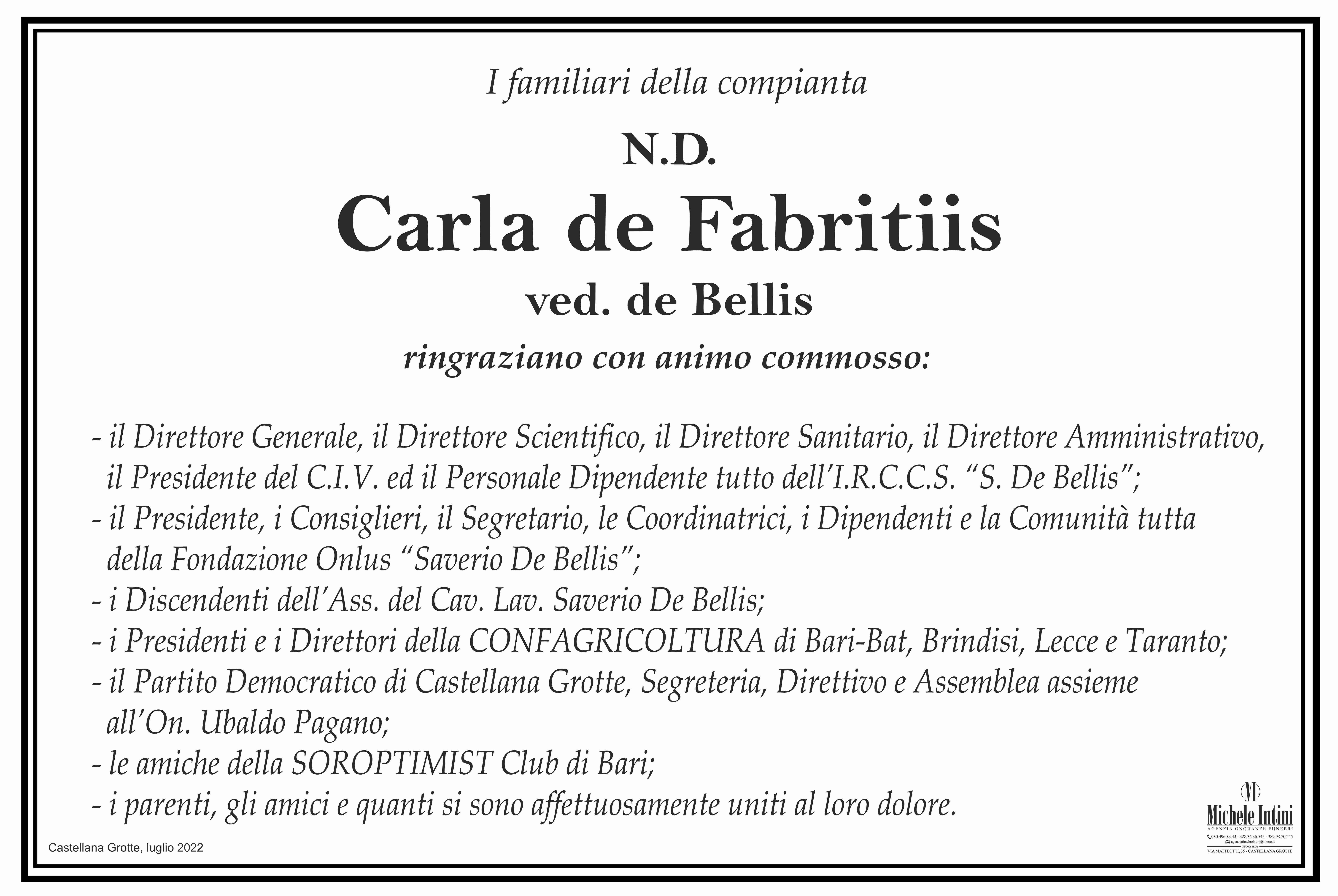 N.D. Carla de Fabritiis