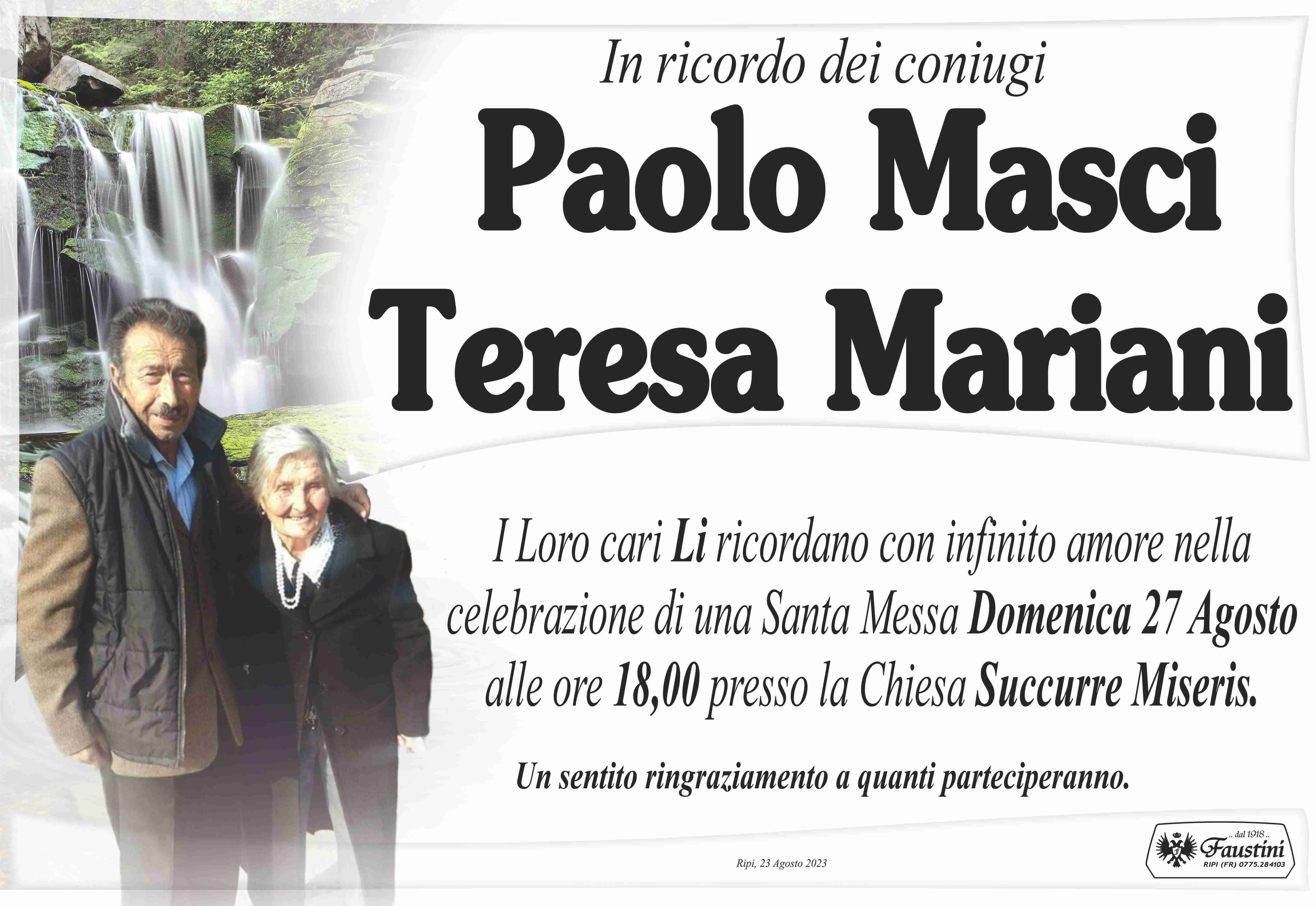 Paolo Masci - Teresa Mariani
