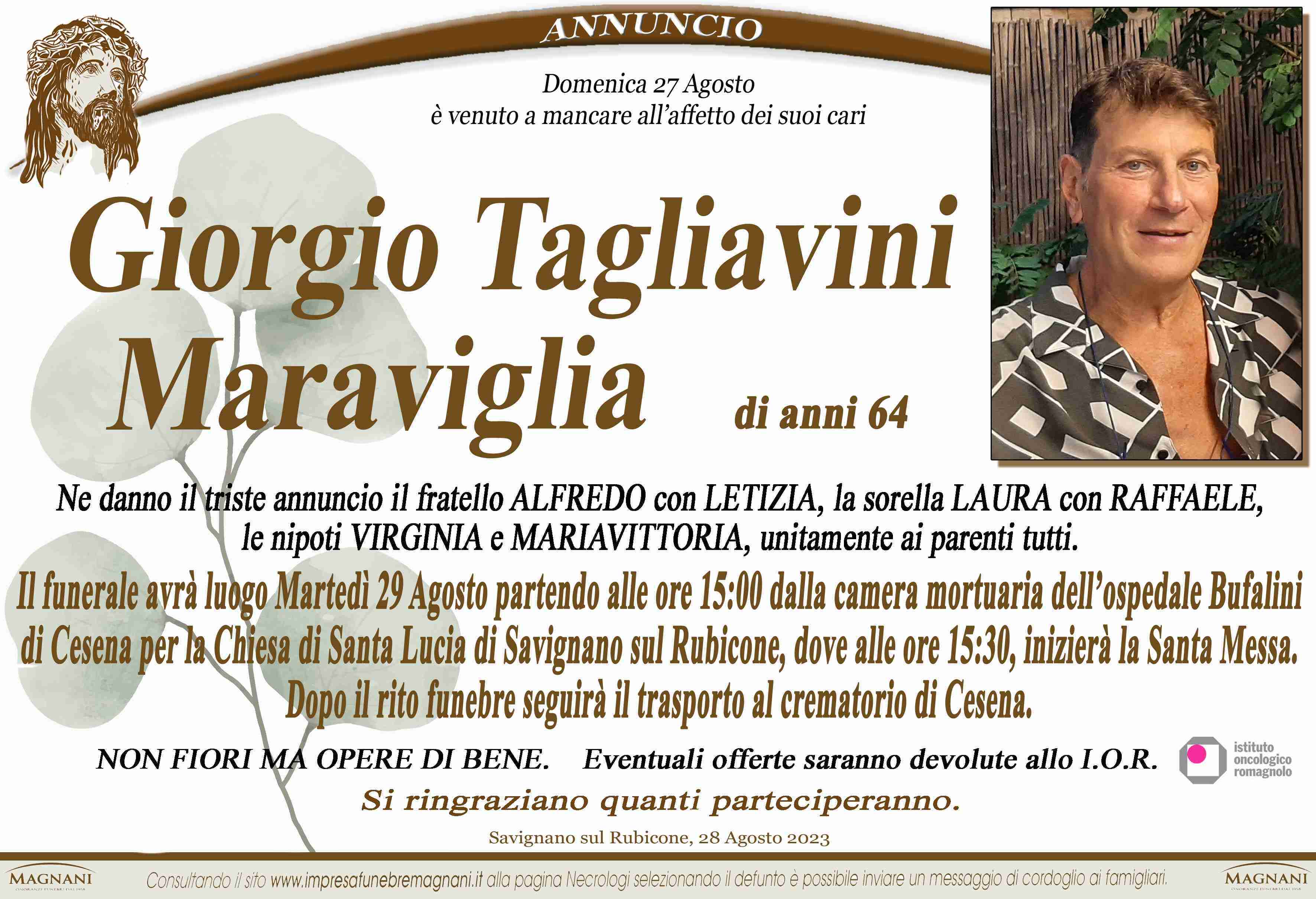 Giorgio Luigi Mario Tagliavini Maraviglia