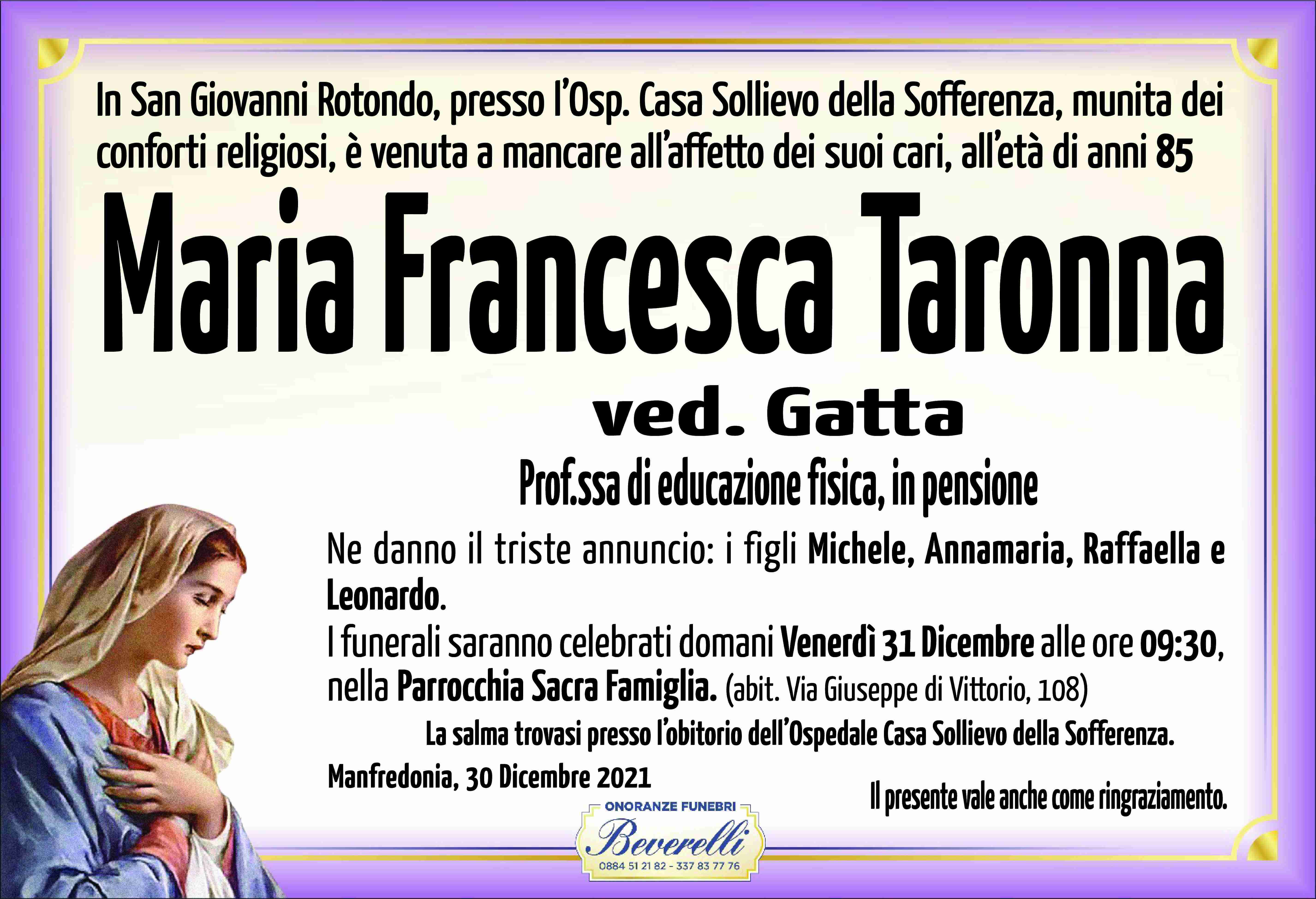 Maria Francesca Taronna