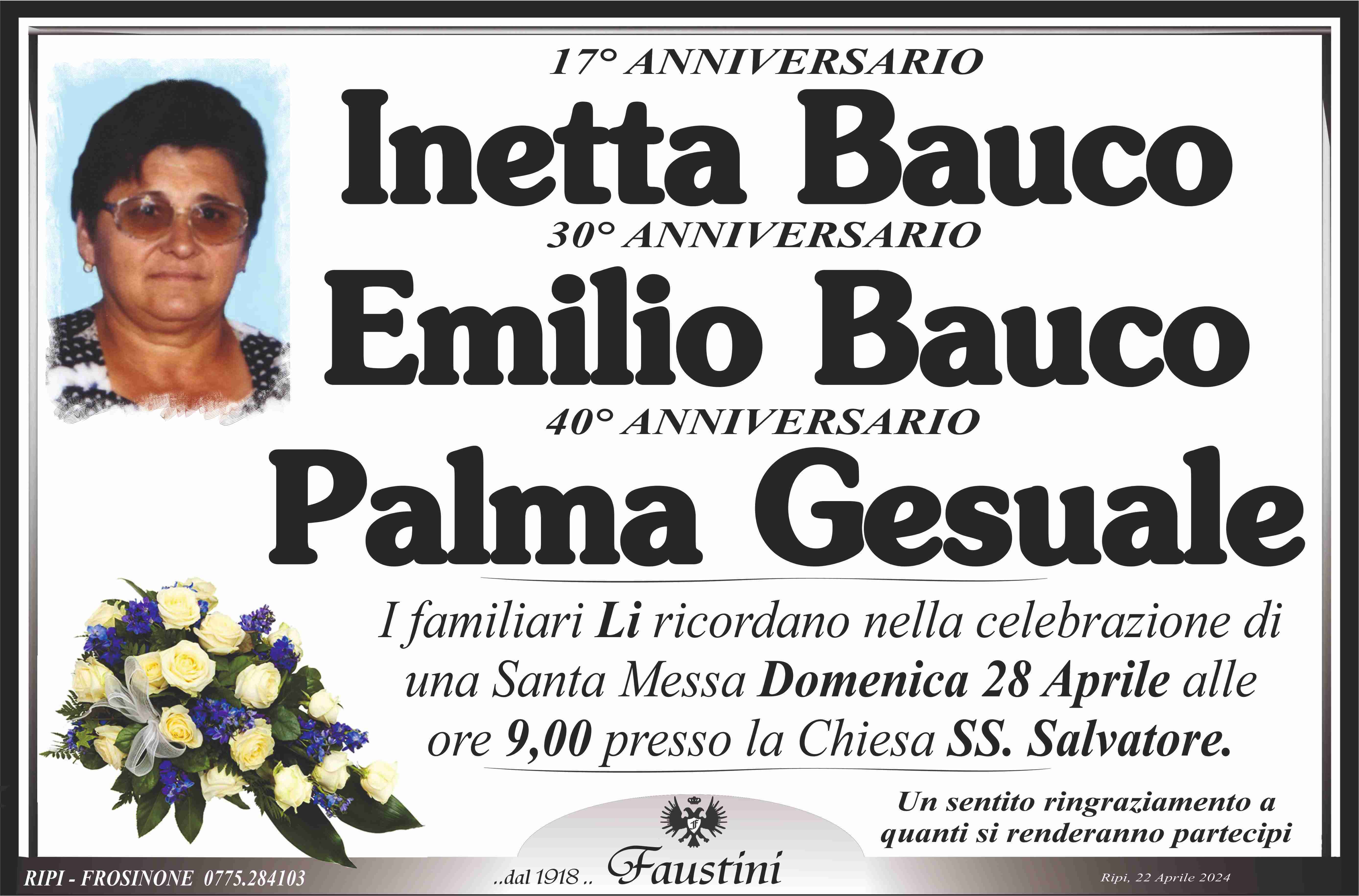 Inetta Bauco - Emilio Bauco - Palma Gesuale