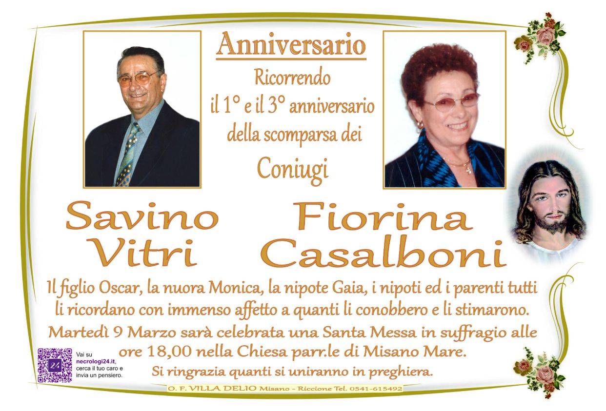 Savino Vitri e Fiorina Casalboni