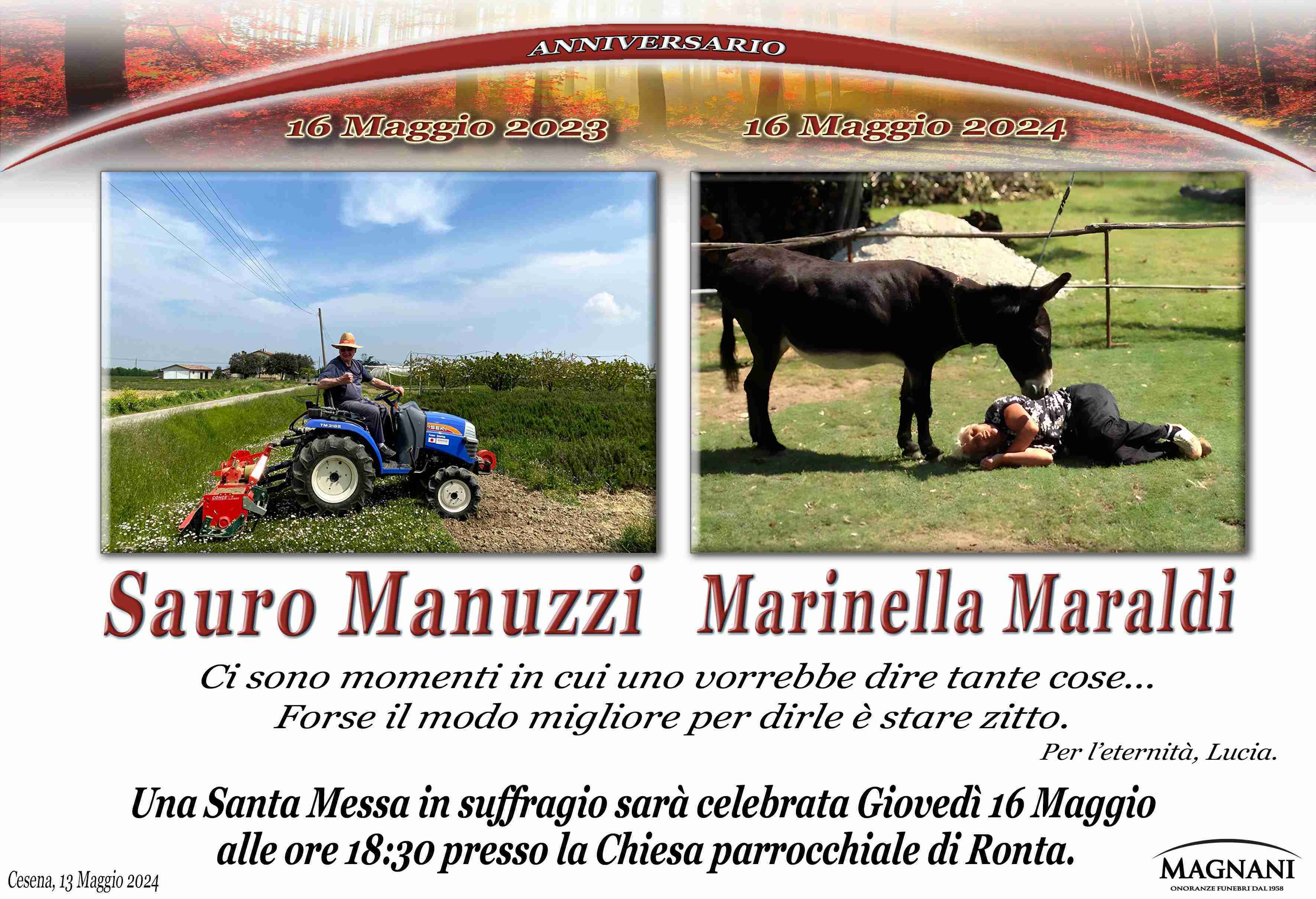 Sauro Manuzzi e Marinella Maraldi