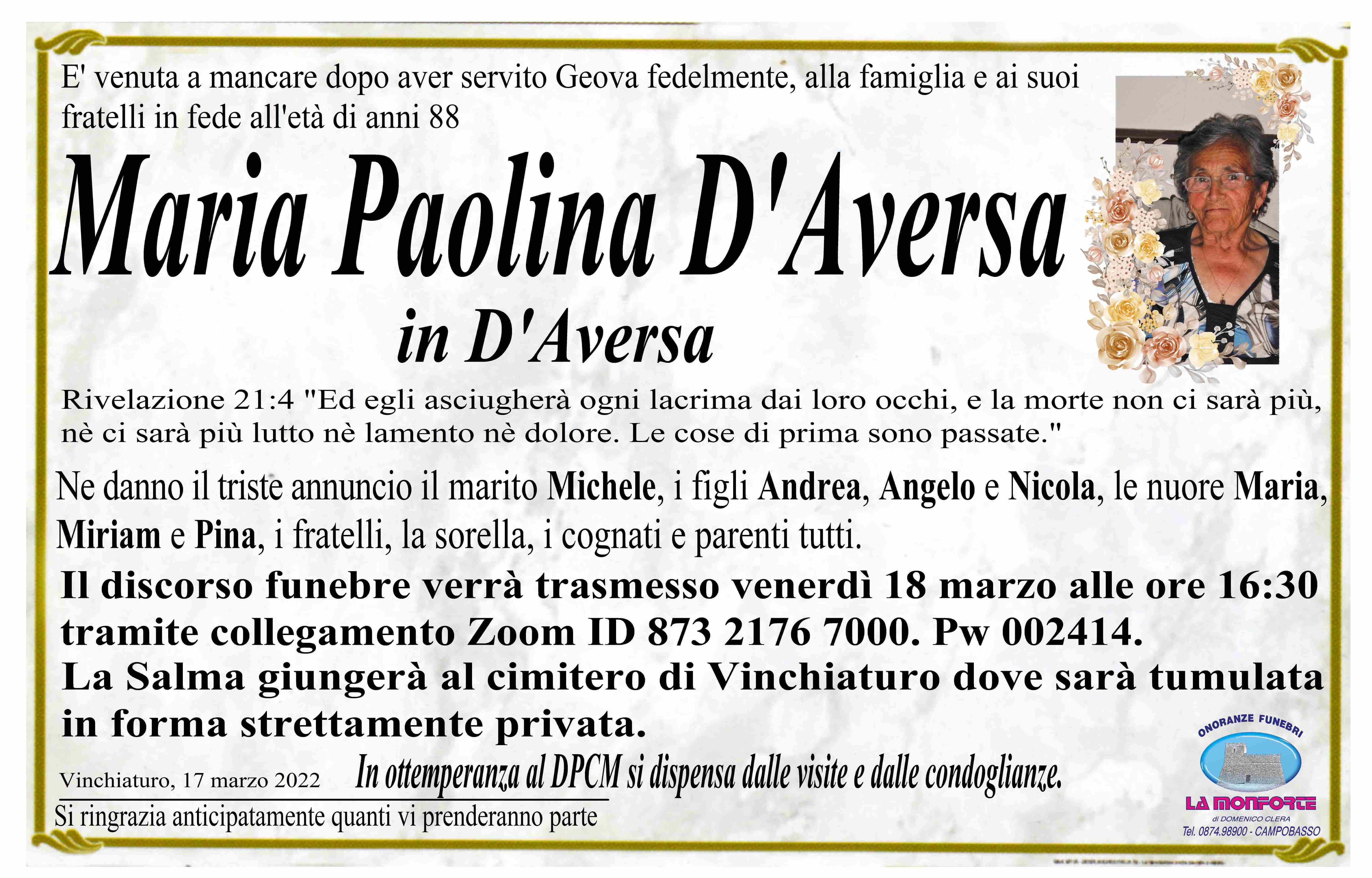 Maria Paolina D'Aversa