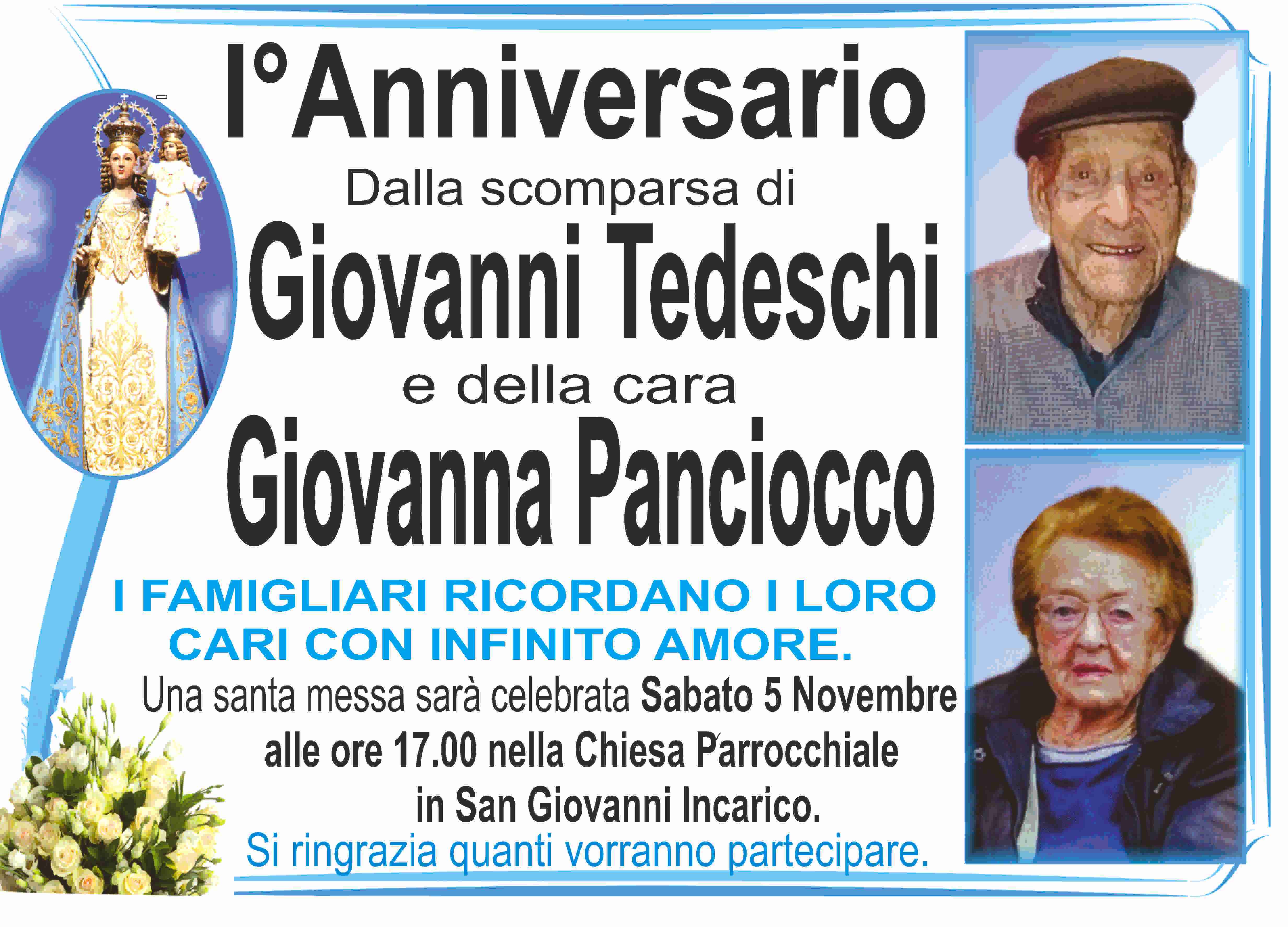 Giovanni Tedeschi e Giovanna Panciocco