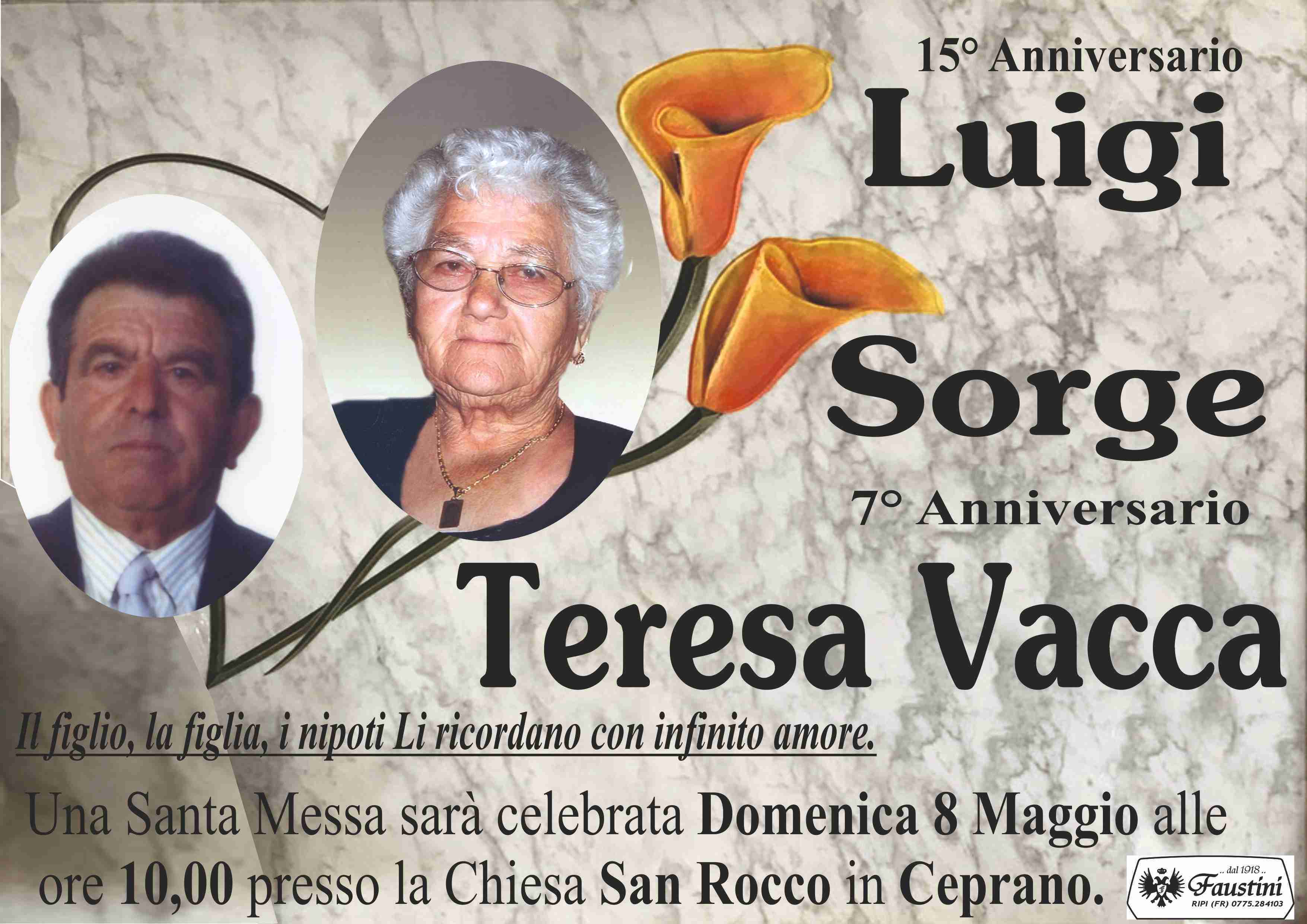 Luigi Sorge e Teresa Vacca