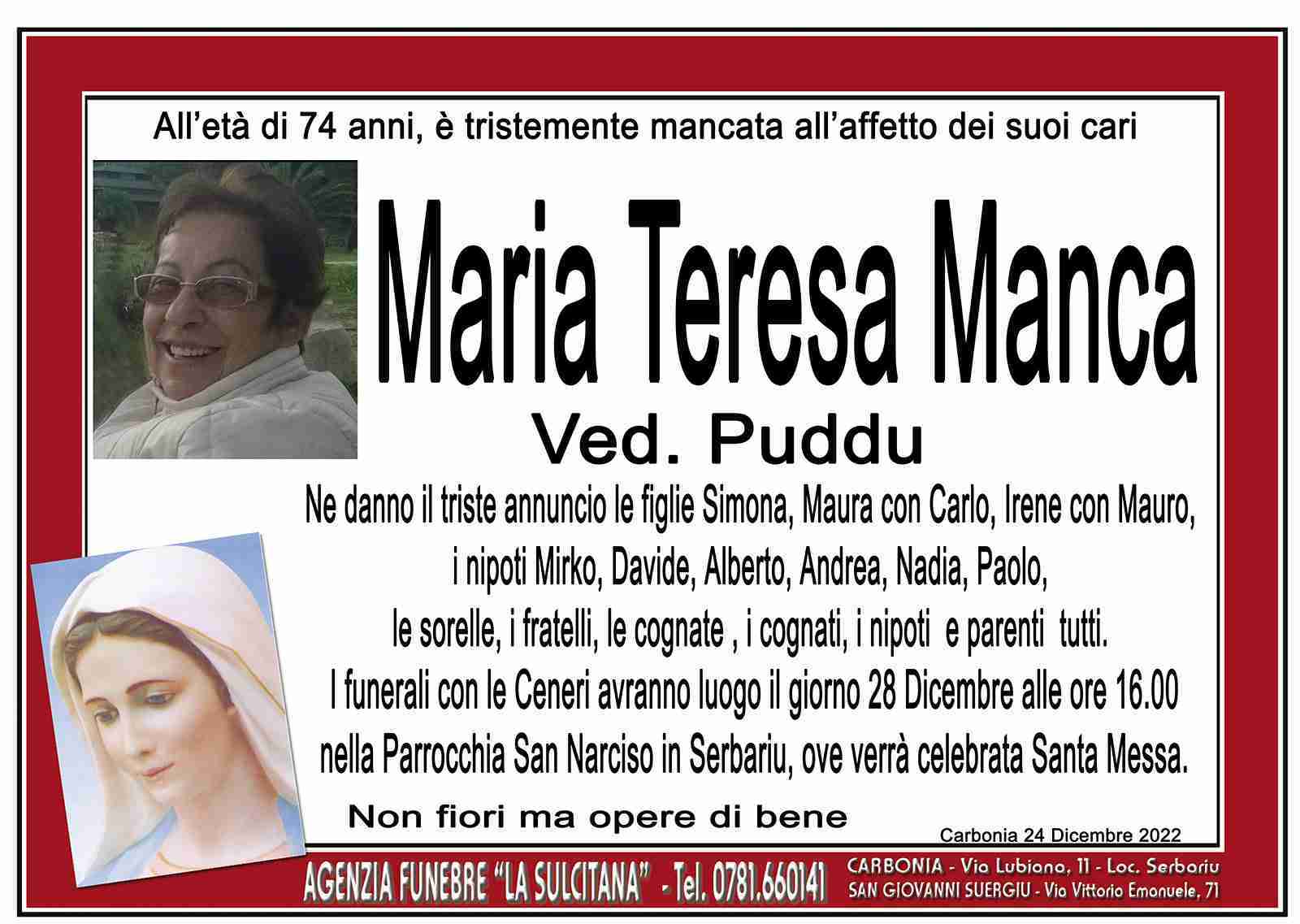 Maria Teresa Manca