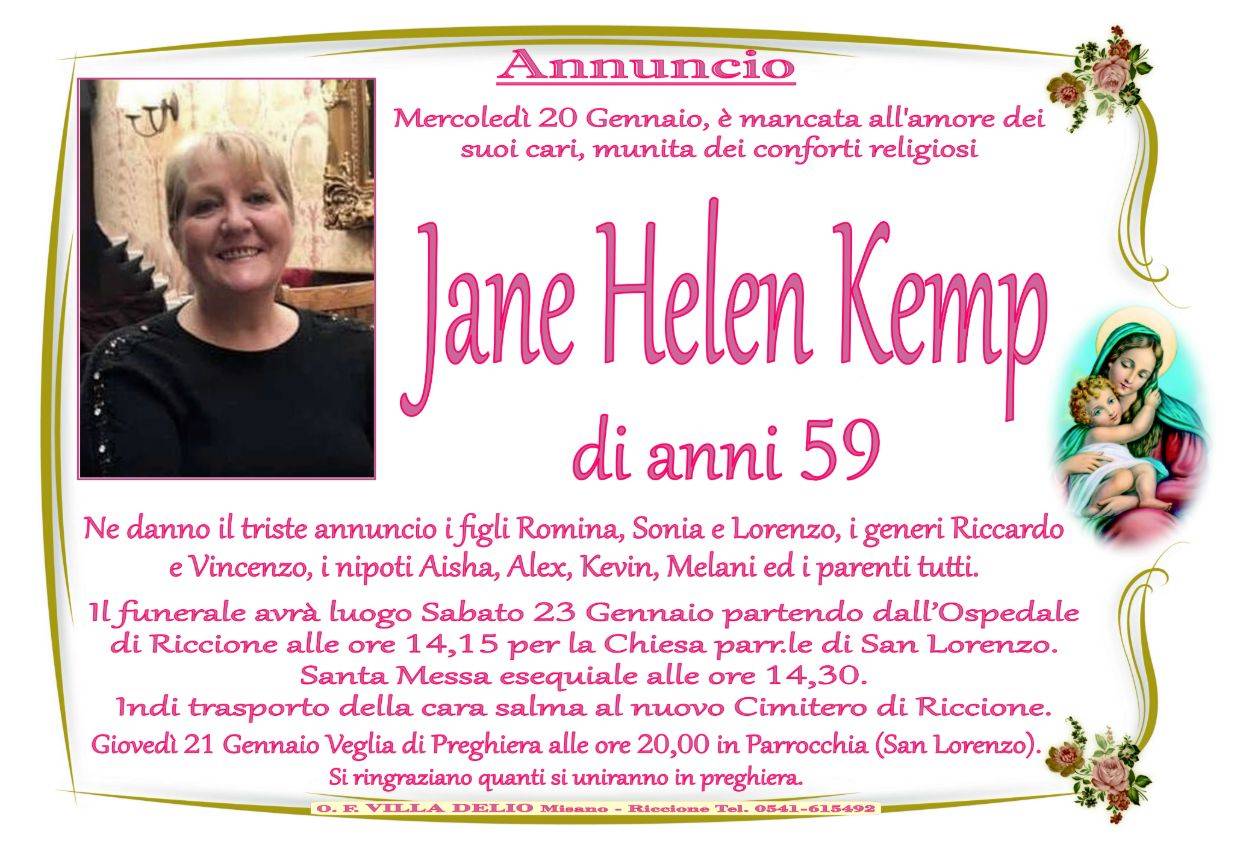 Jane Helen Kemp