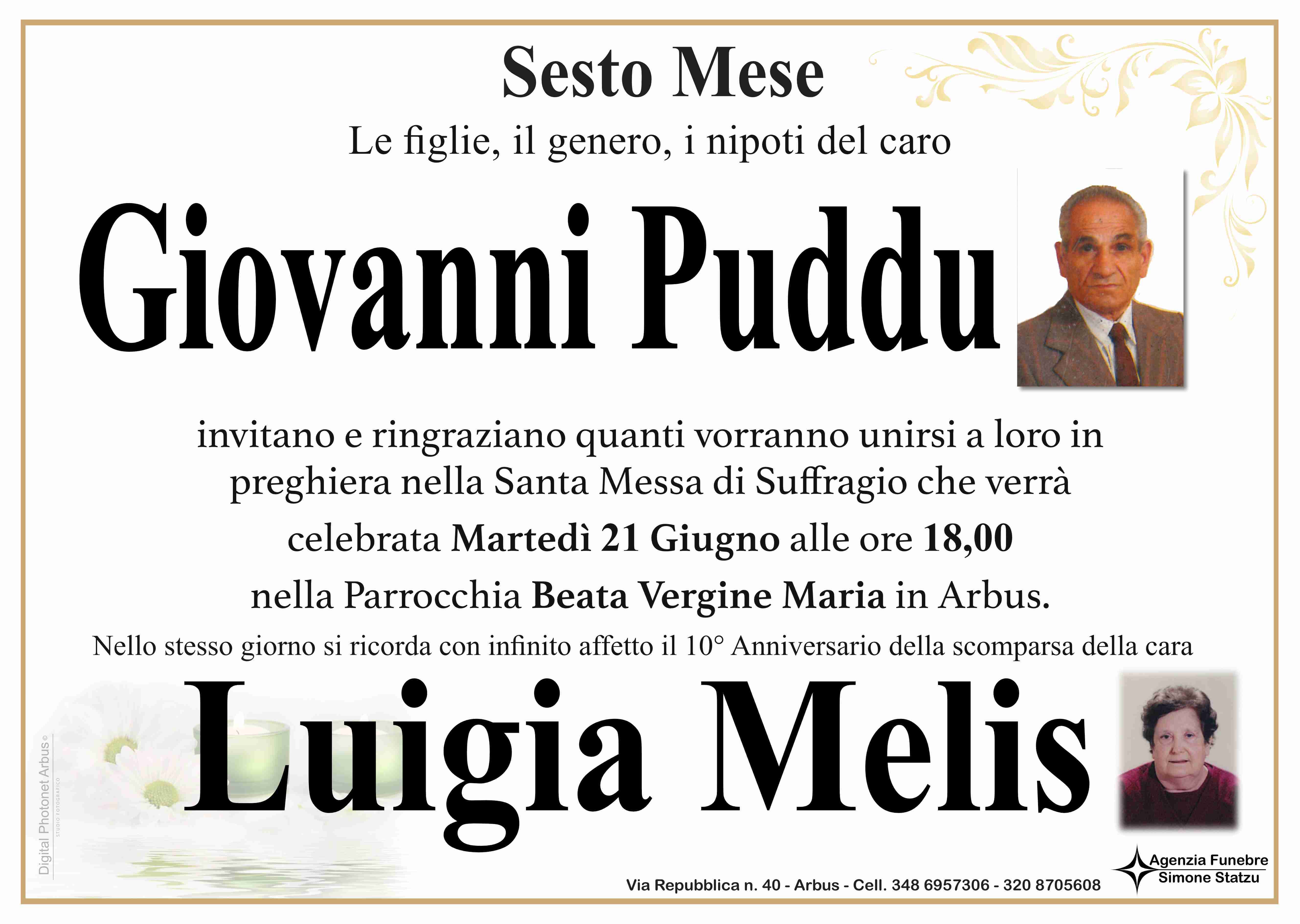 Giovanni Puddu e Luigia Melis