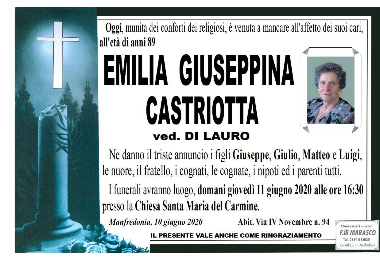 Emilia Giuseppina Castriotta