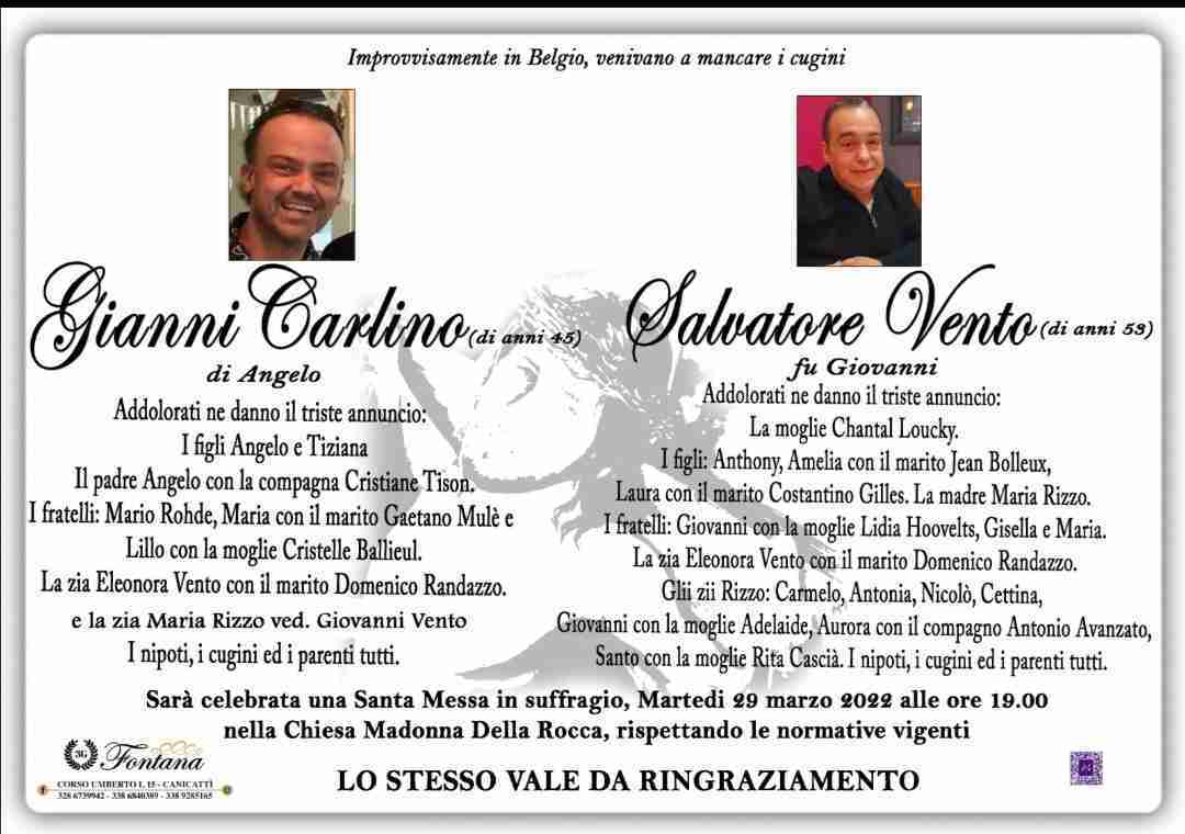 Gianni Carlino e Salvatore Vento