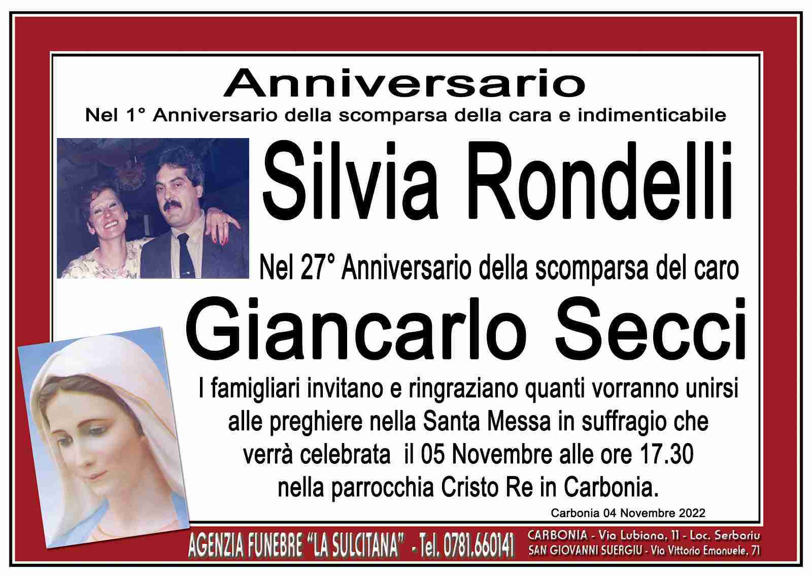 Silvia Rondelli e Giancarlo Secci