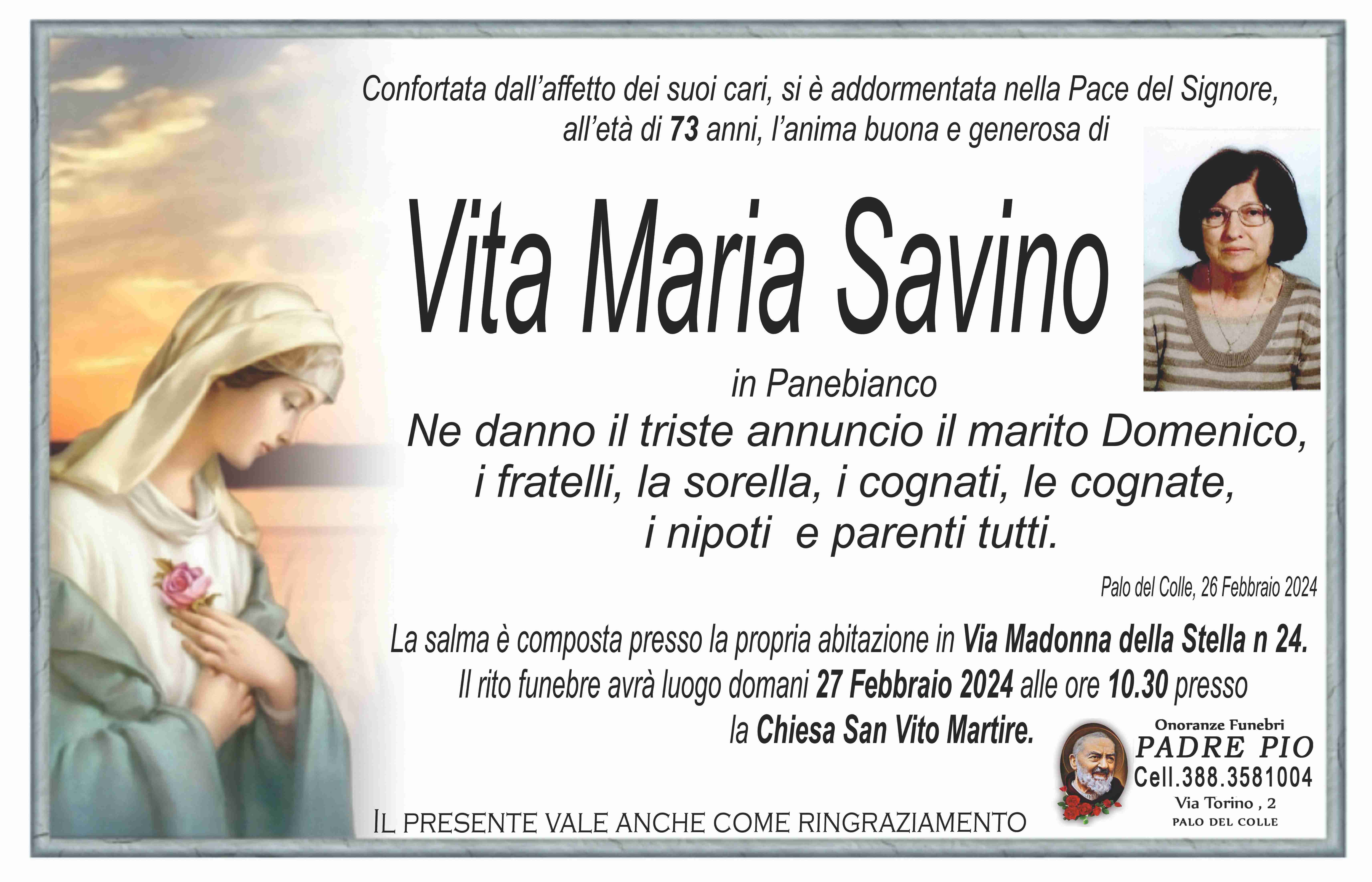 Vita Maria Savino