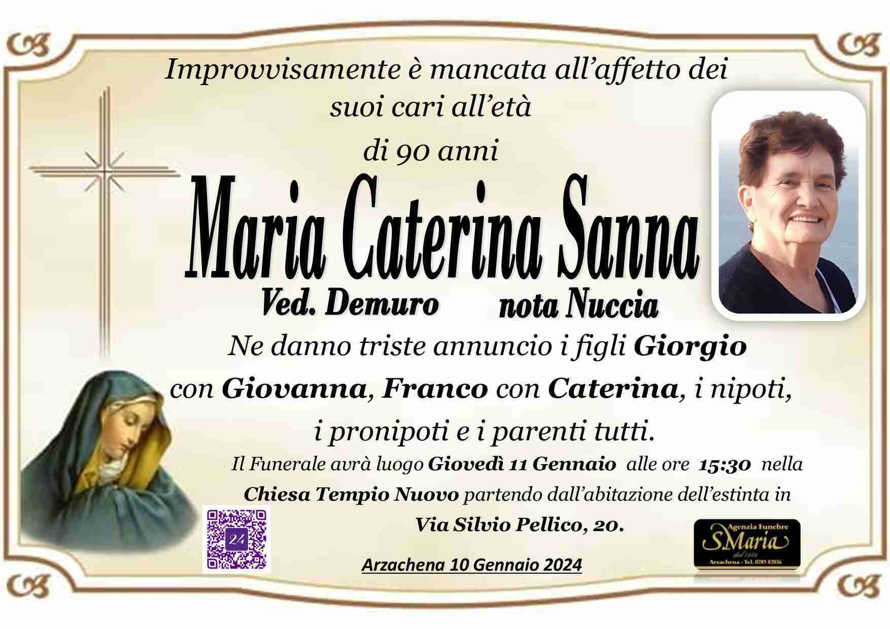 Maria Caterina Sanna nota Nuccia