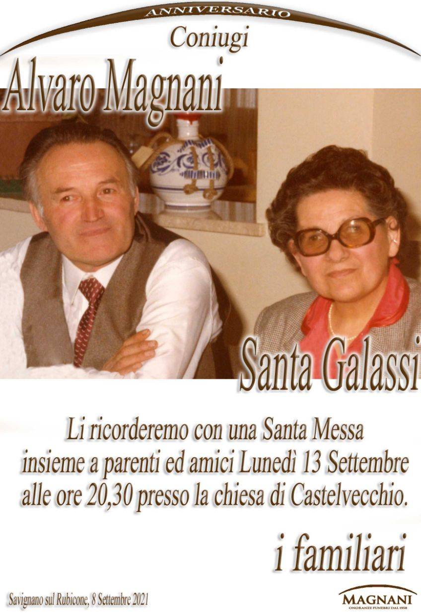Alvaro Magnani e Santa Galassi