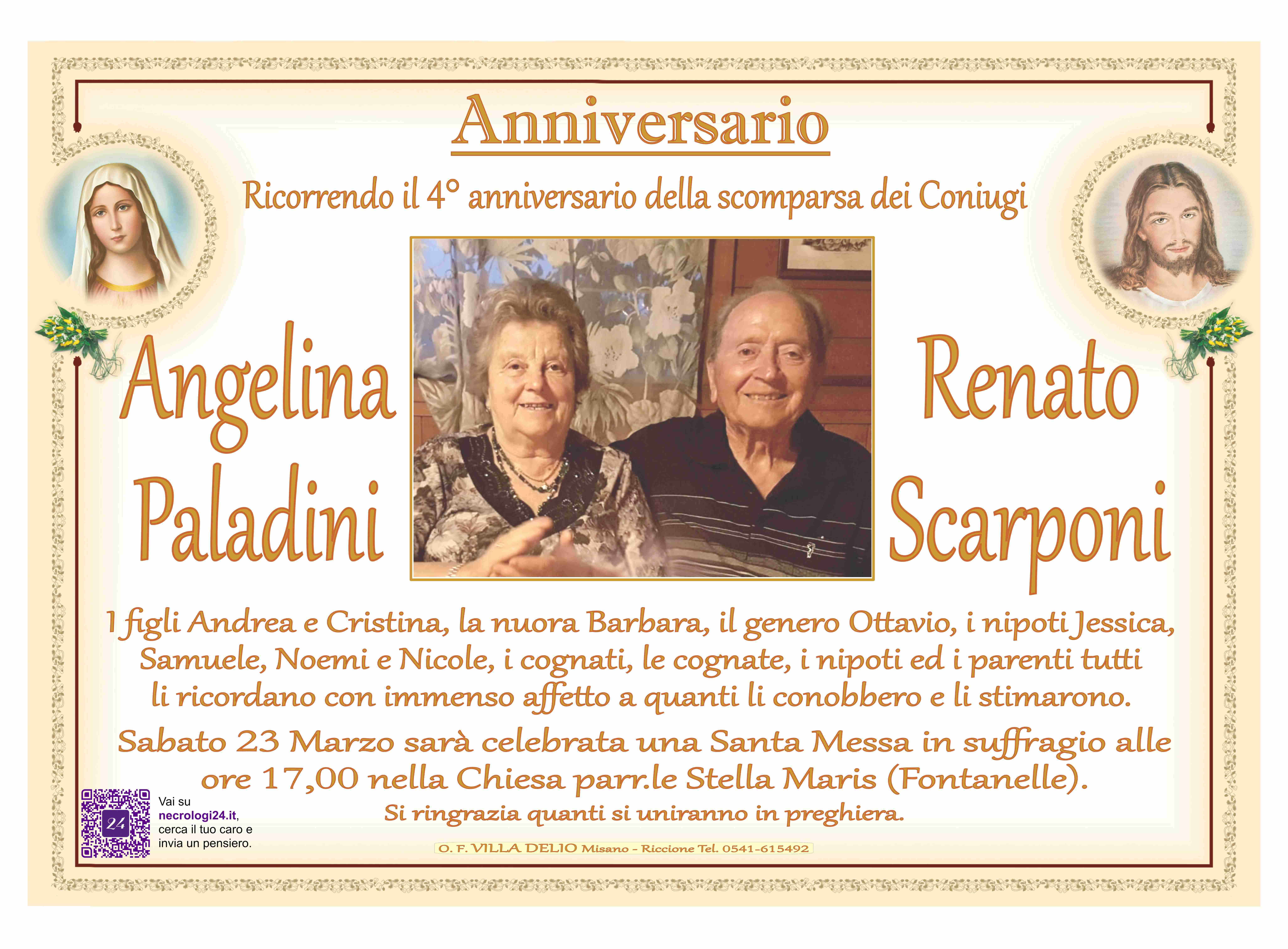 Renato Scarponi e Angelina Paladini