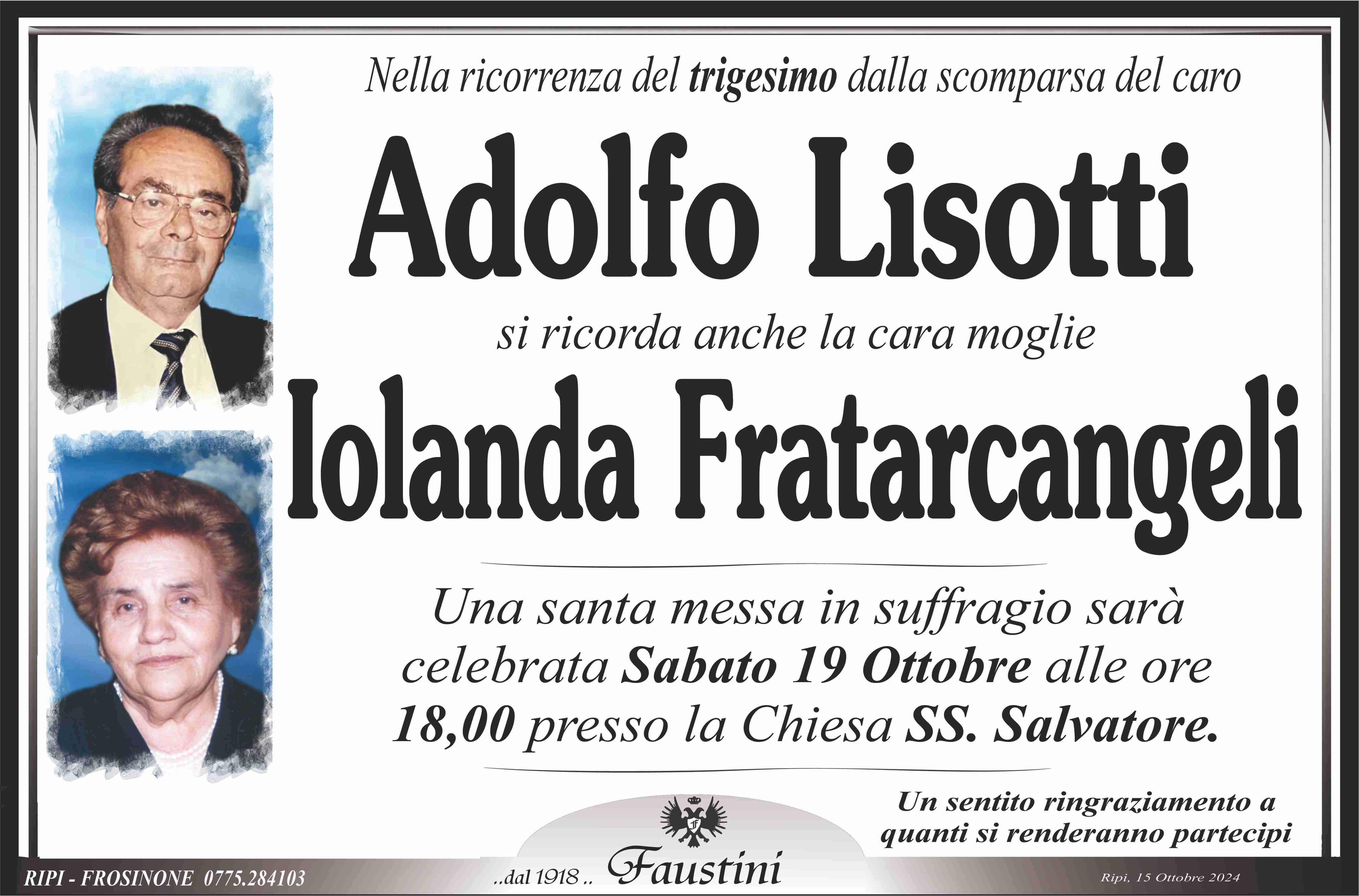 Adolfo Lisotti - Iolanda Fratarcangeli