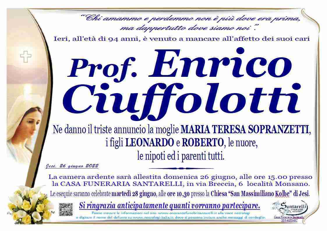 Prof. Enrico Ciuffolotti
