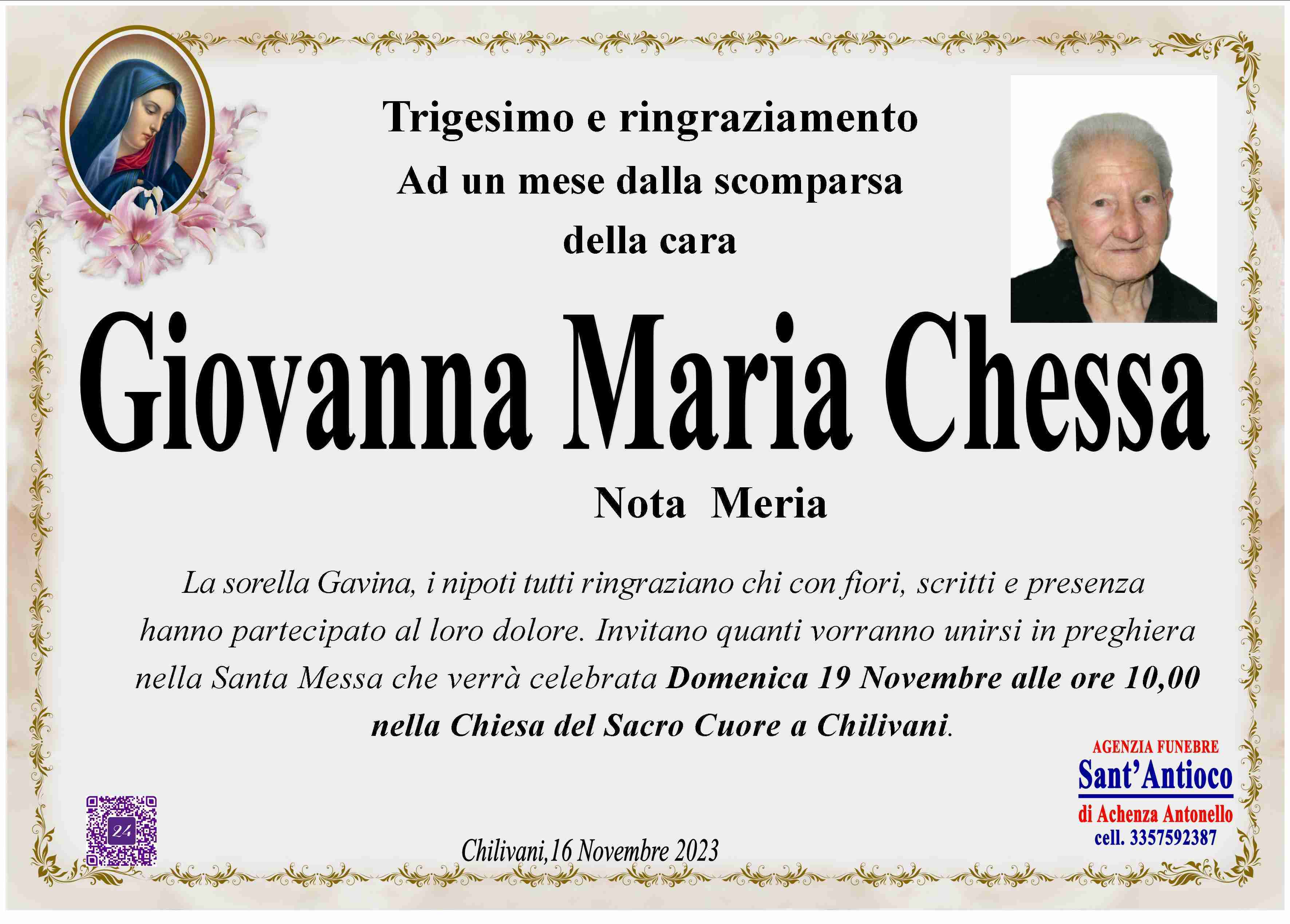 Giovanna Maria Chessa
