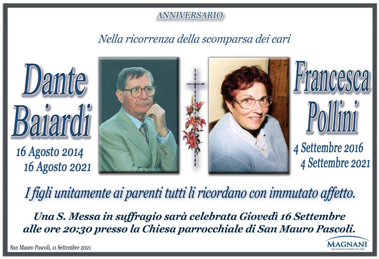 Dante Baiardi e Francesca Pollini