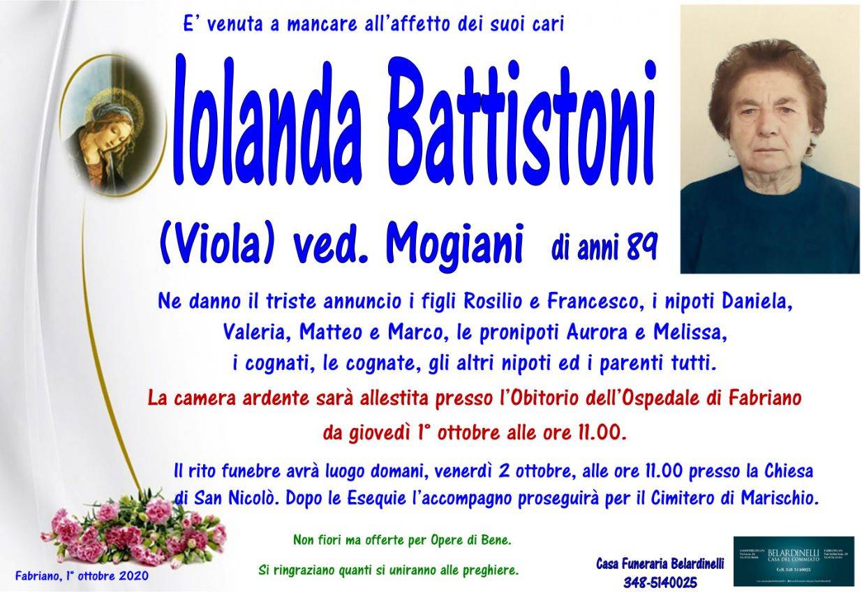 Iolanda (Viola) Battistoni