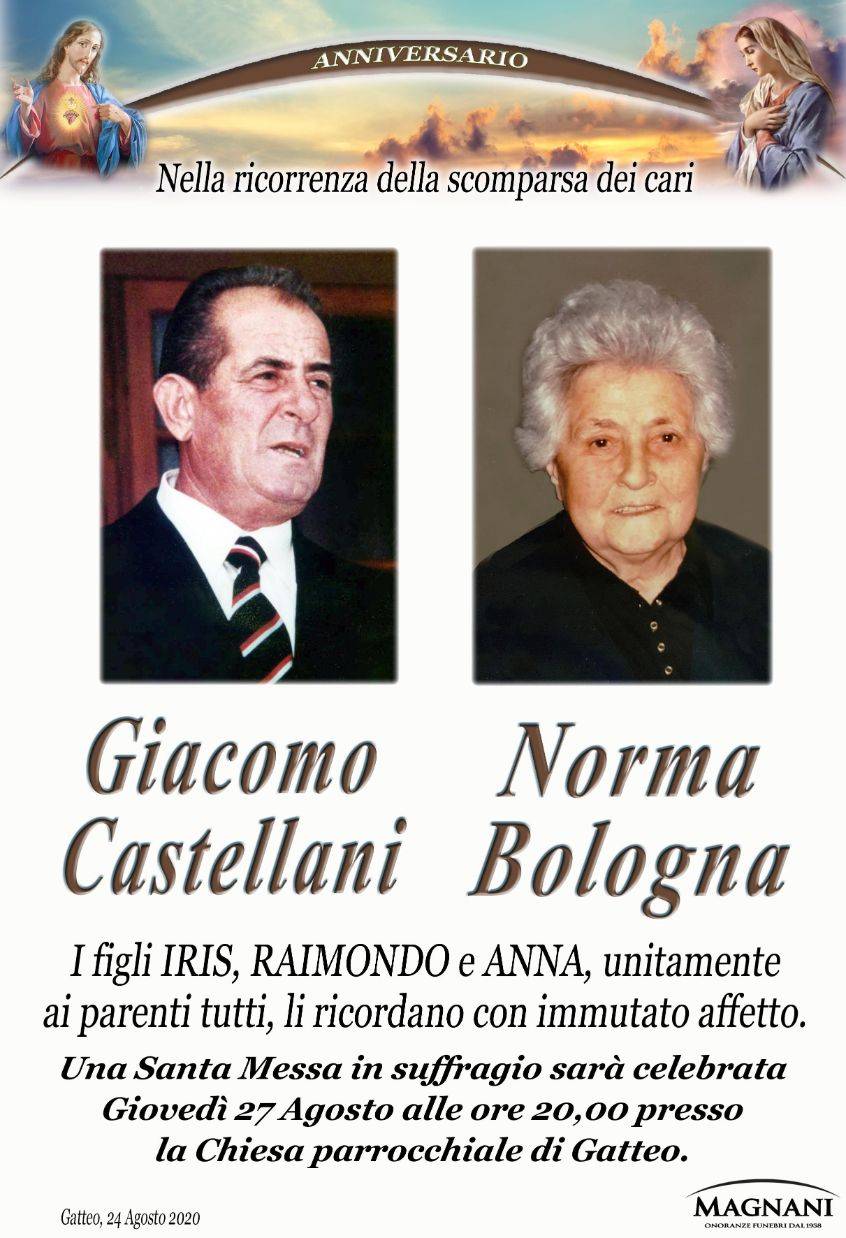 Giacomo Castellani e Norma Bologna