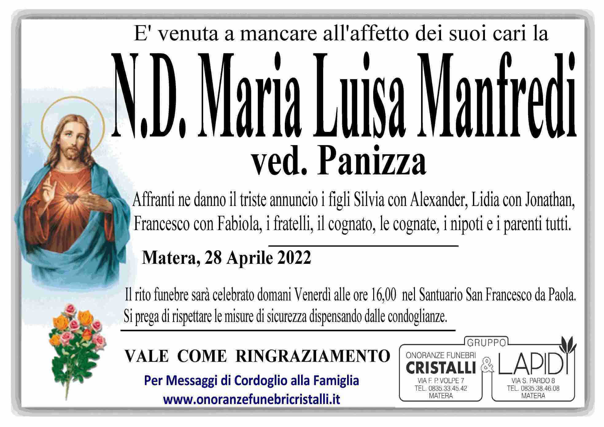 Maria Luisa Manfredi