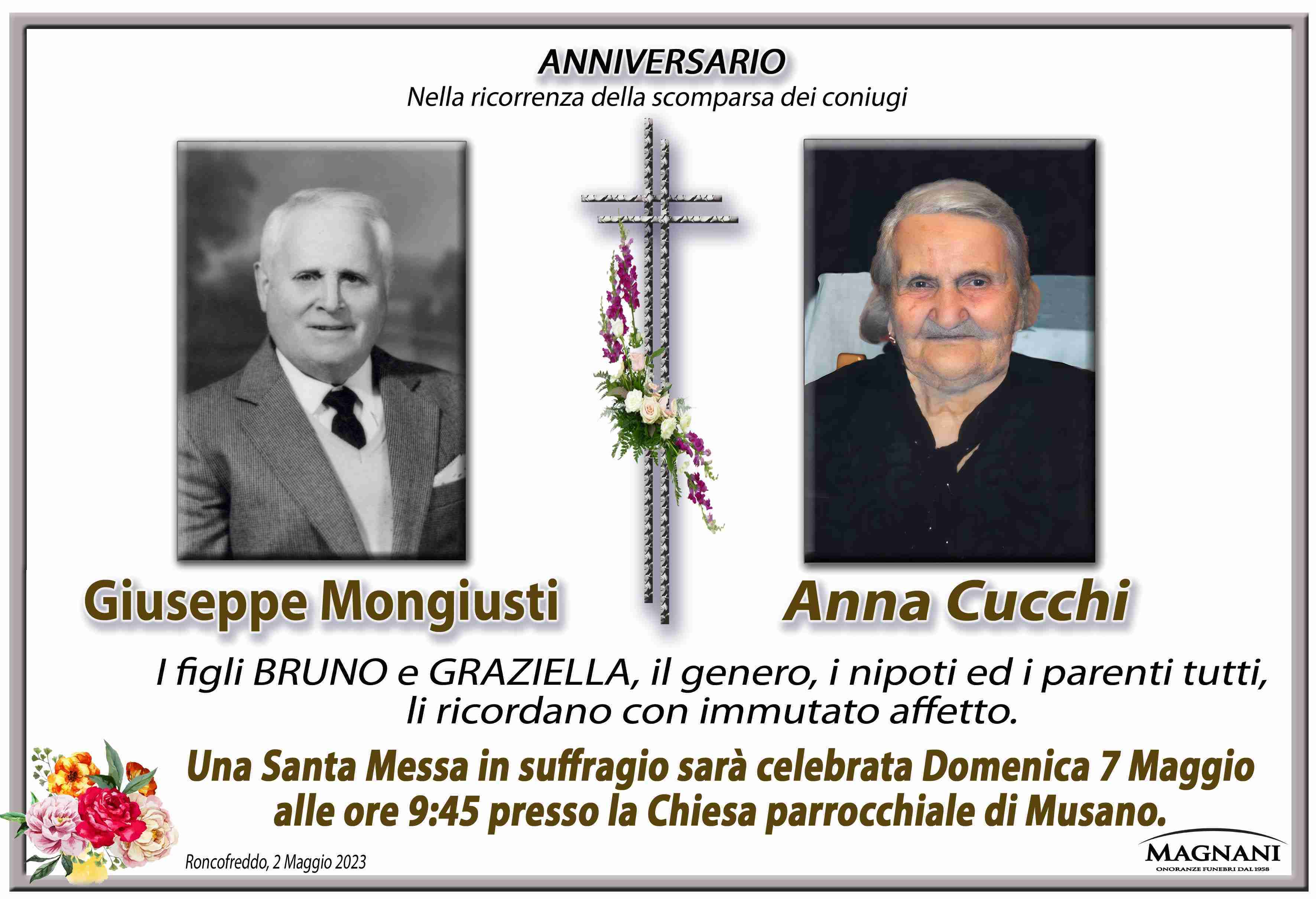 Giuseppe Mongiusti e Anna Cucchi