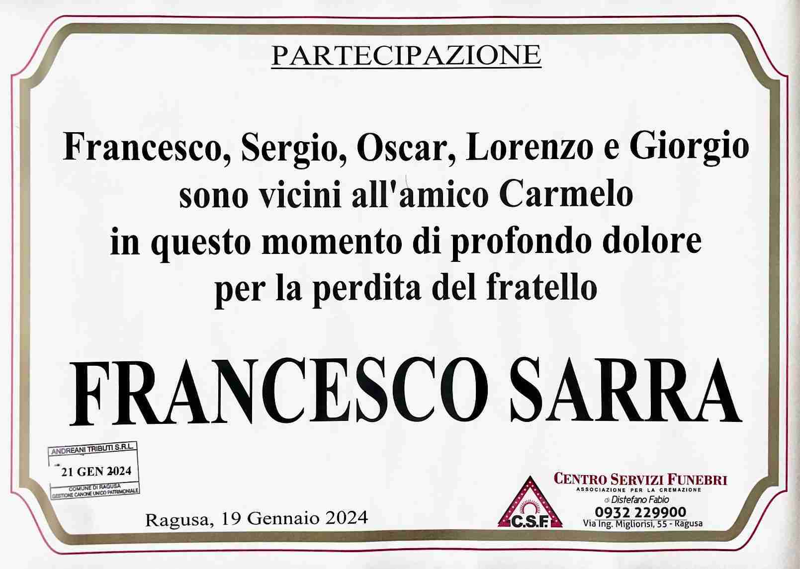 Francesco Sarra