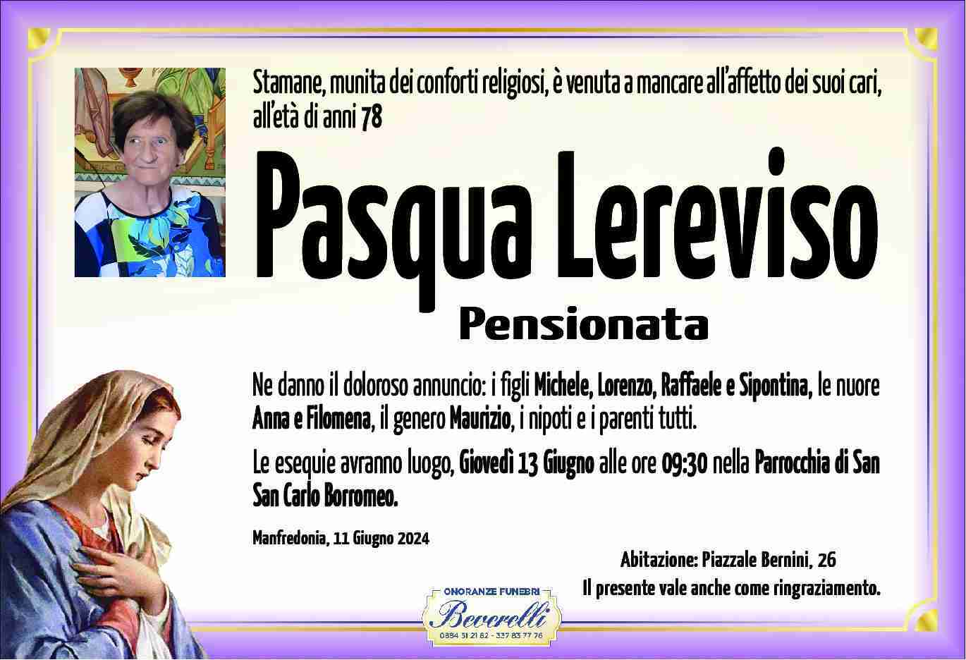 Pasqua Lereviso