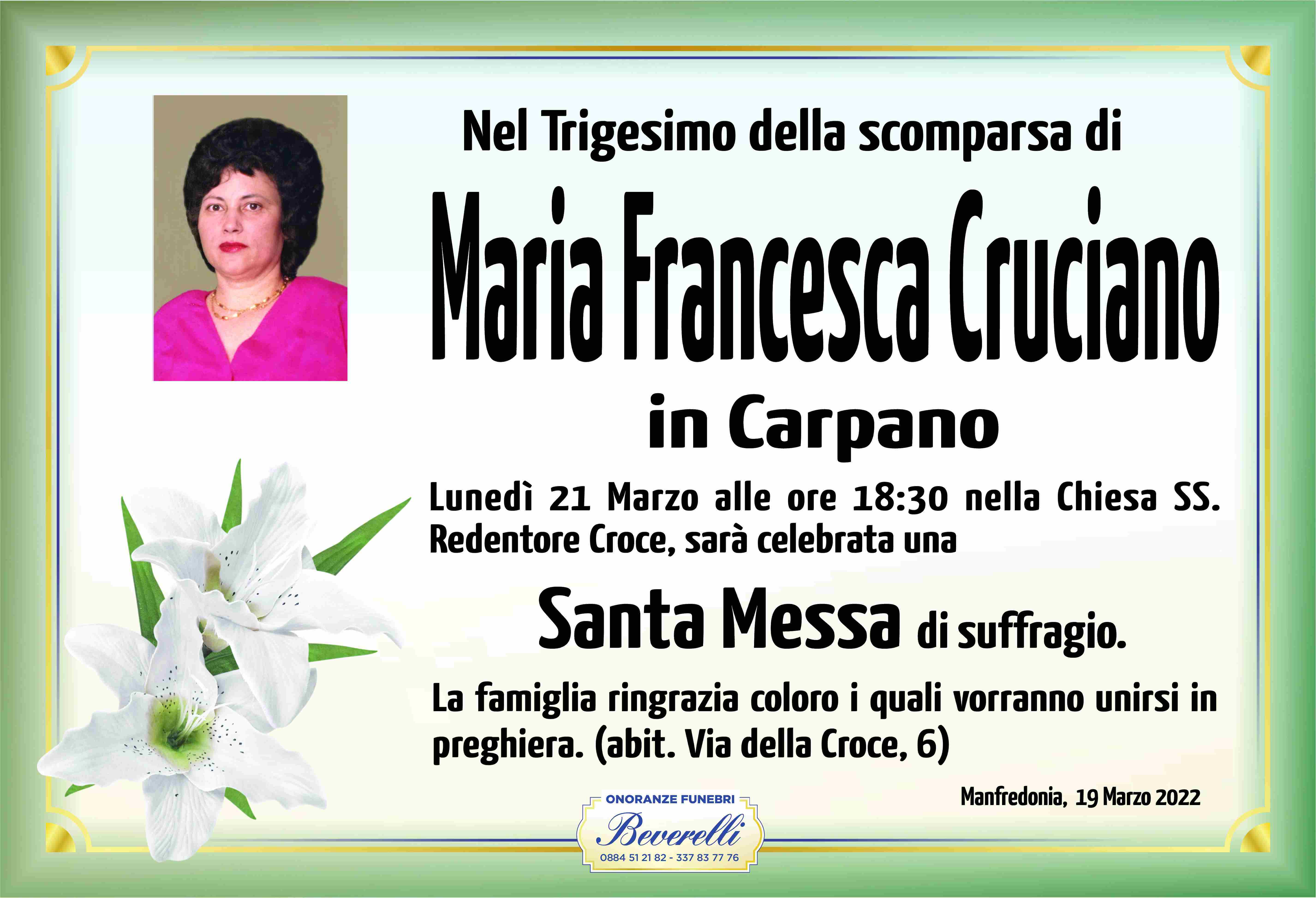 Maria Francesca Cruciano