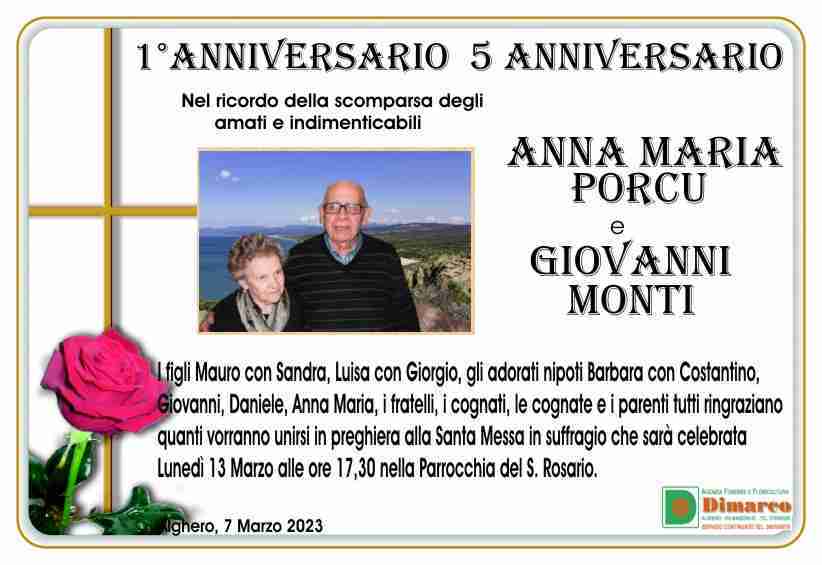 Anna Maria Porcu e Giovanni Monti