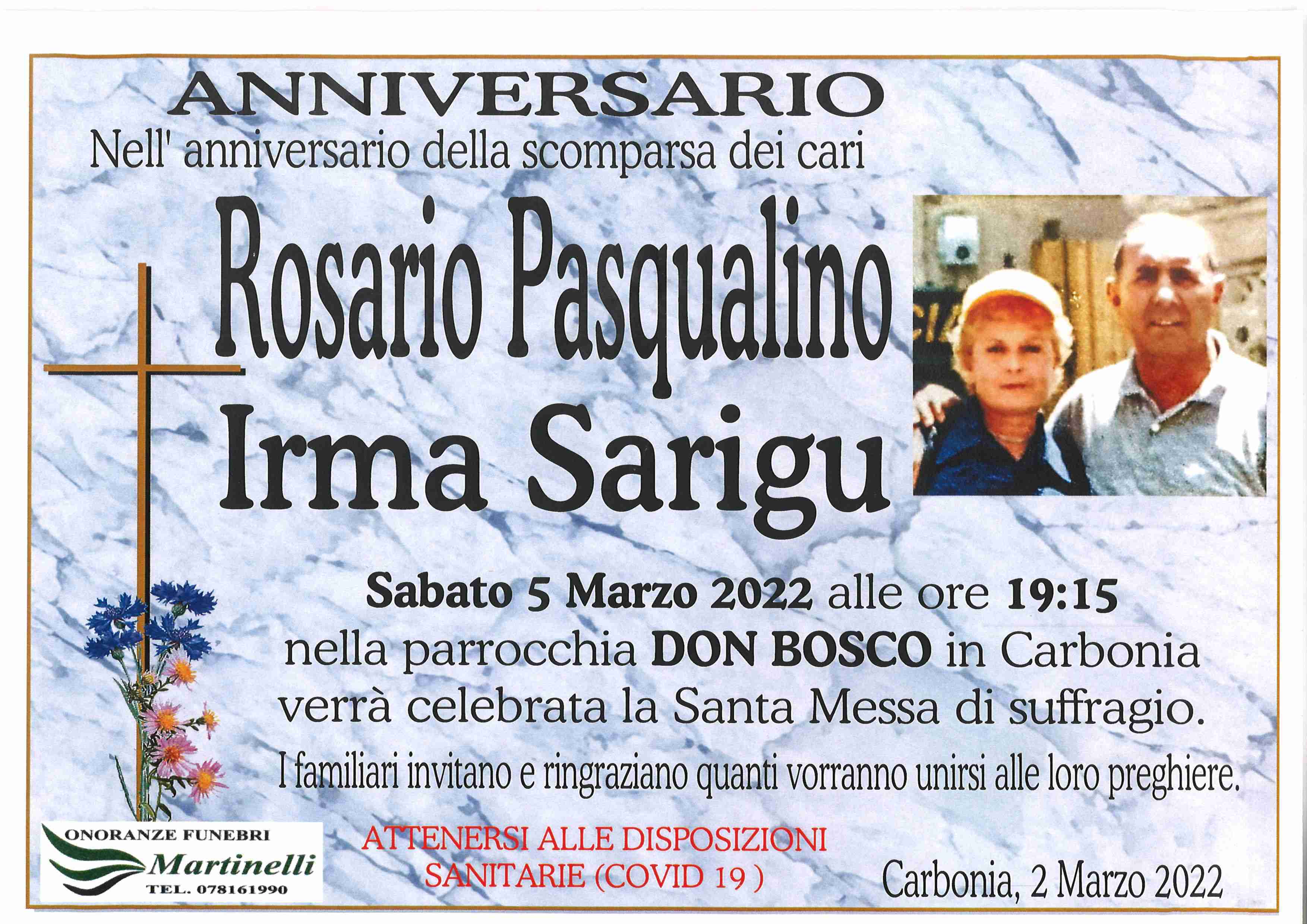 Rosario Pasqualino e Irma Sarigu