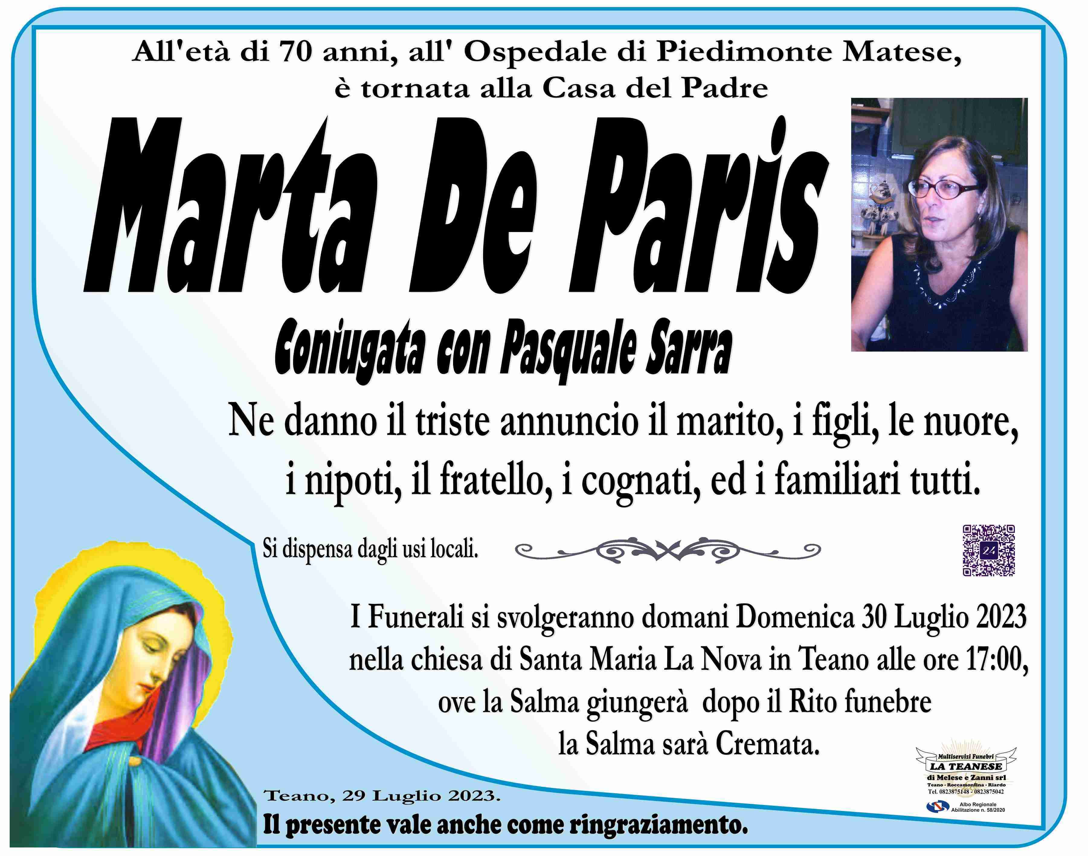 Marta De Paris