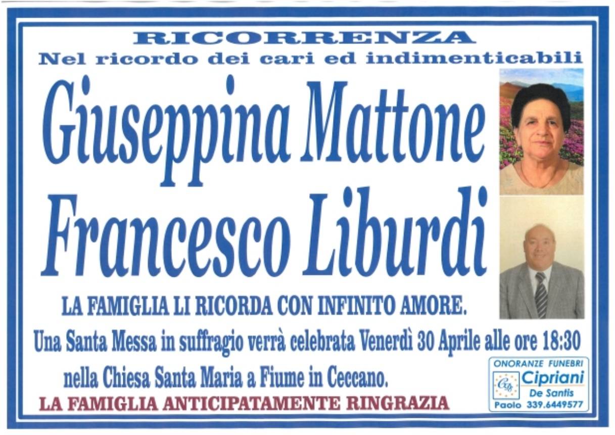 Giuseppina Mattone e Francesco Liburdi