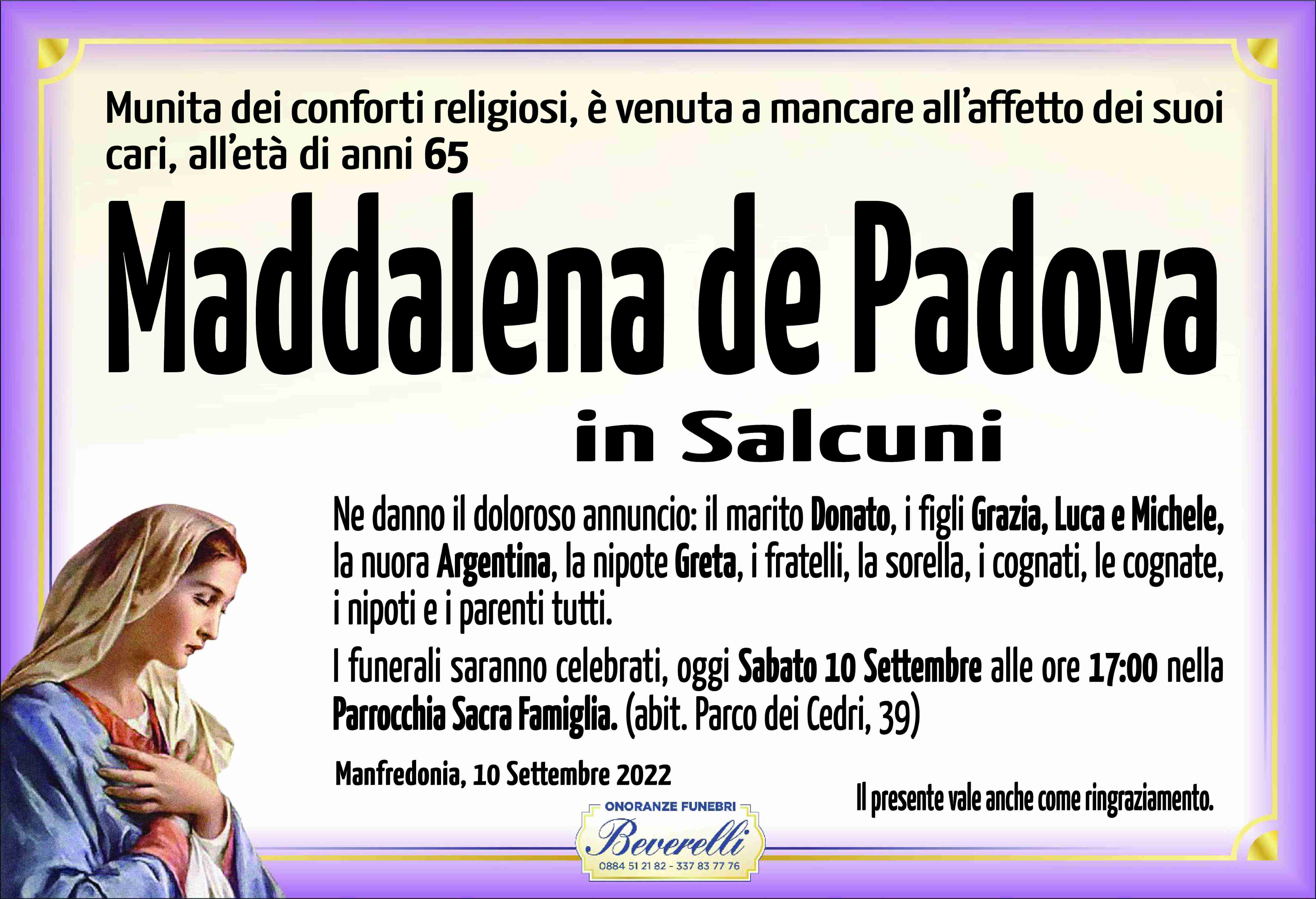 Maddalena de Padova