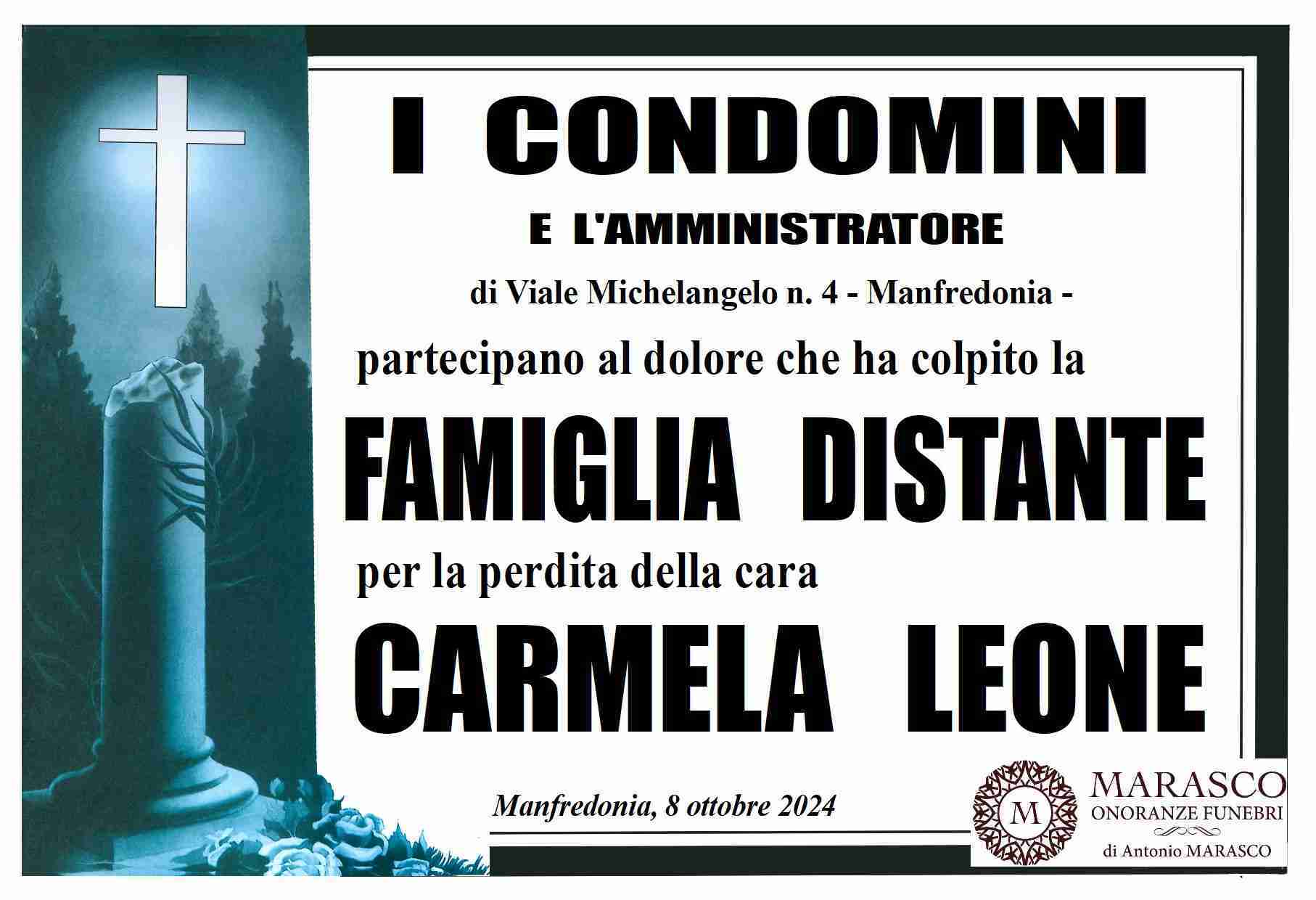 Carmela Leone in Emanuele Distante