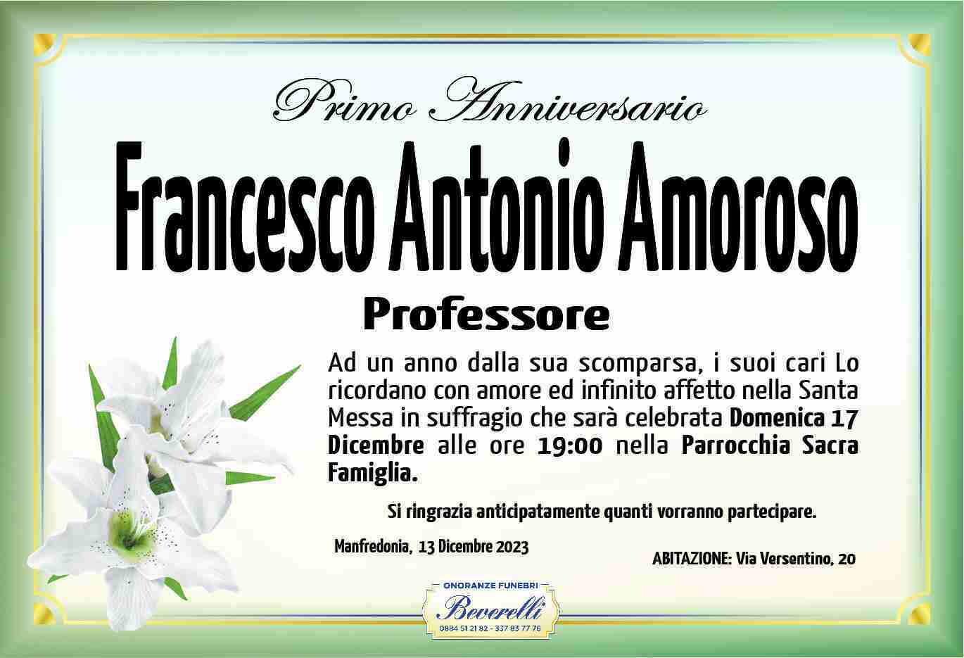 Francesco Antonio Amoroso
