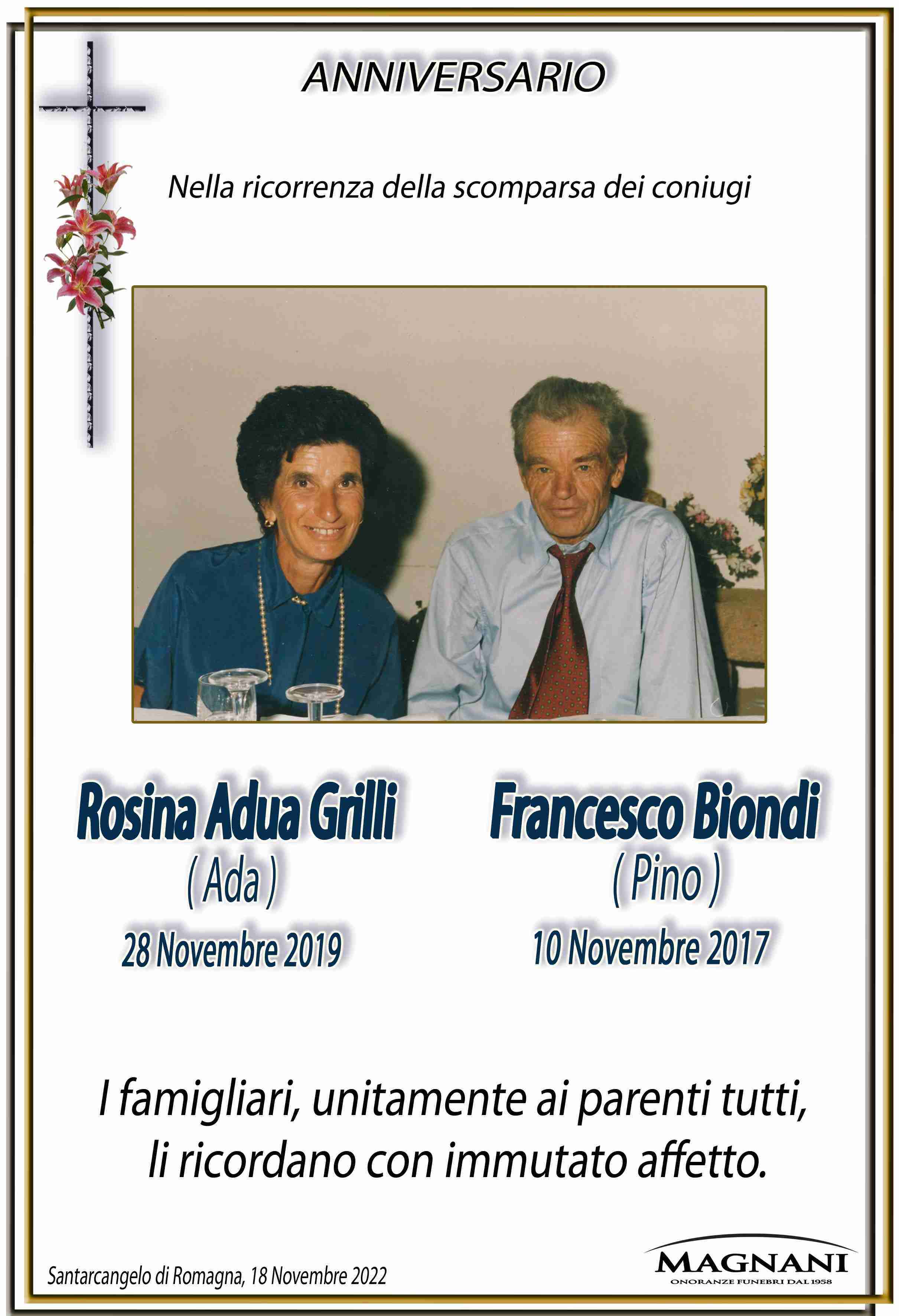 Rosina Adua Grilli e Francesco Biondi