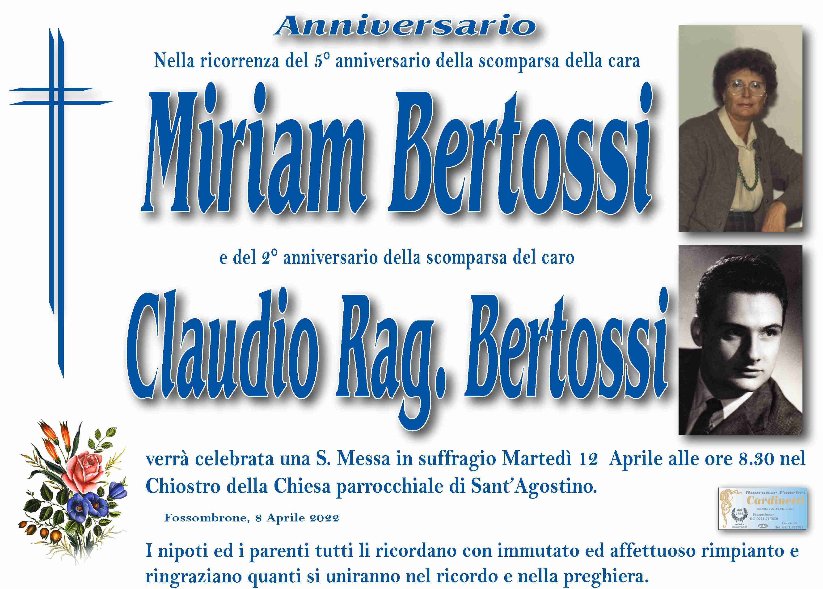 Miriam Bertossi e Claudio Rag. Bertossi