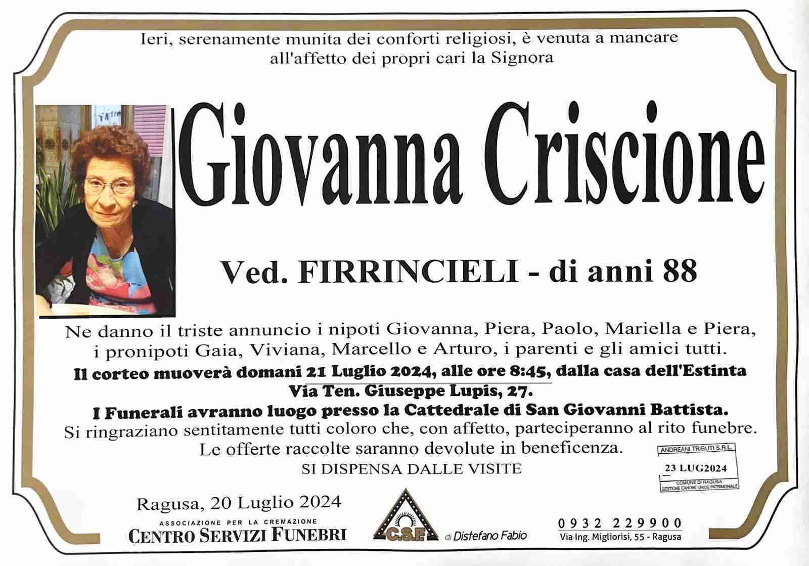 Criscione Giovanna