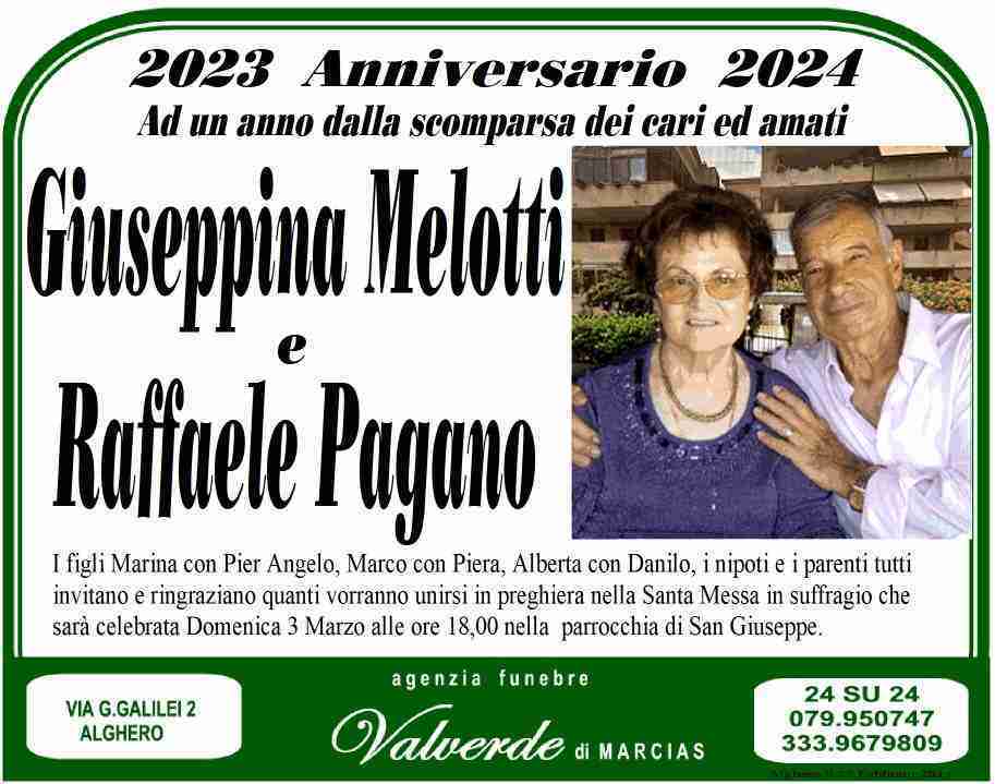 Giuseppina Melotti e Raffaele Pagano