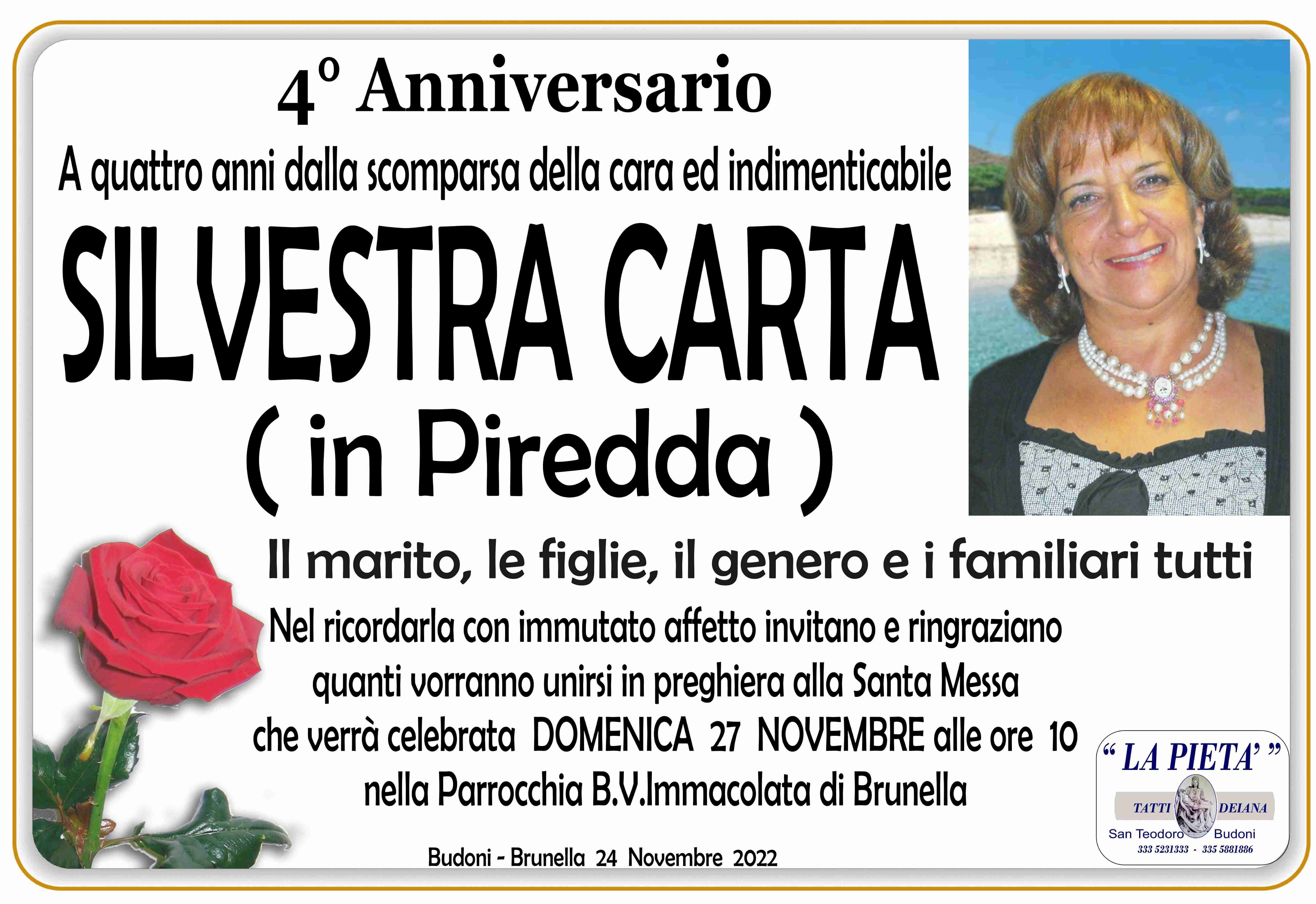 Silvestra Carta in Piredda